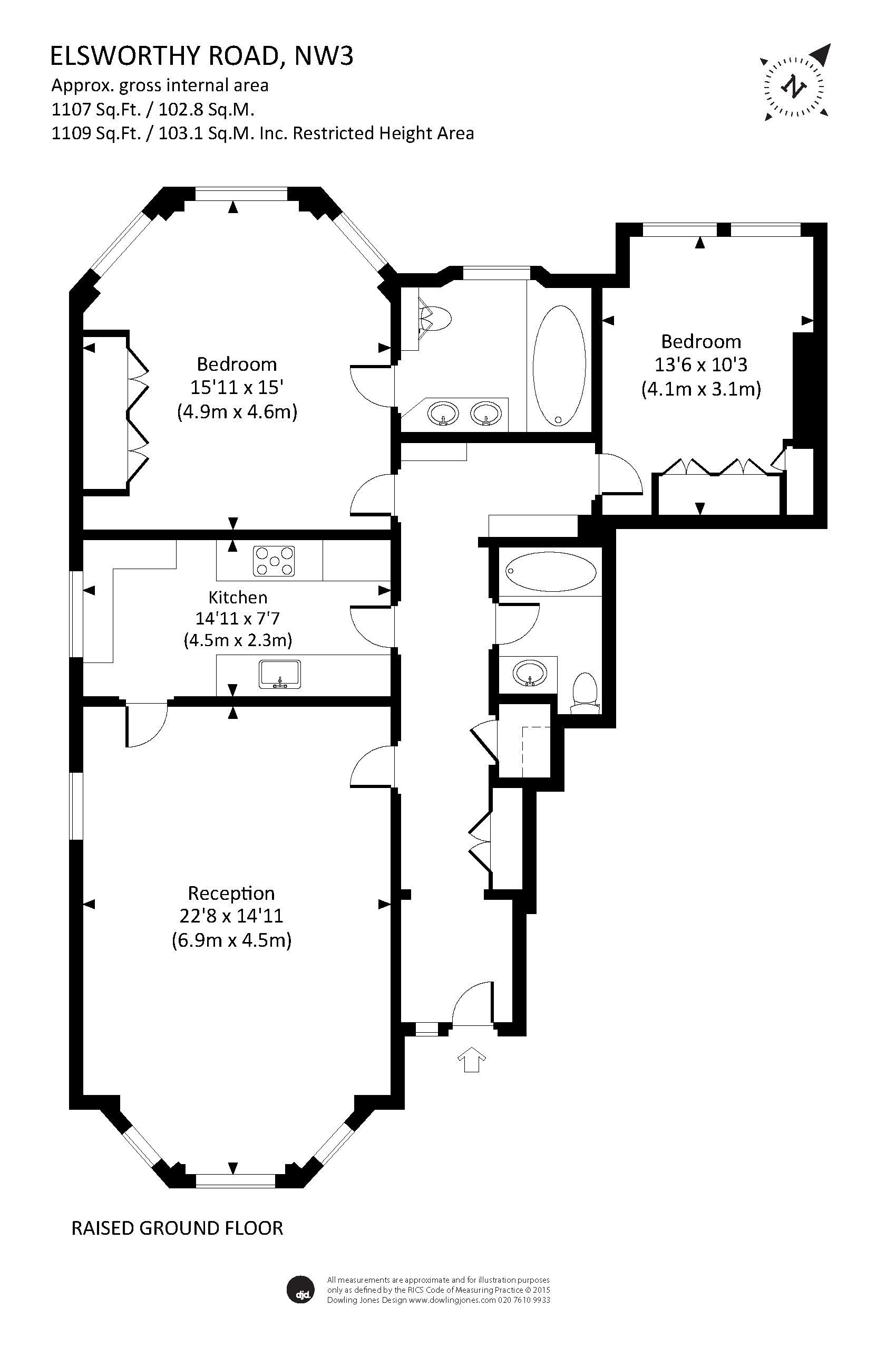 2 Bedrooms Flat to rent in Elsworthy Road, Primrose Hill NW3