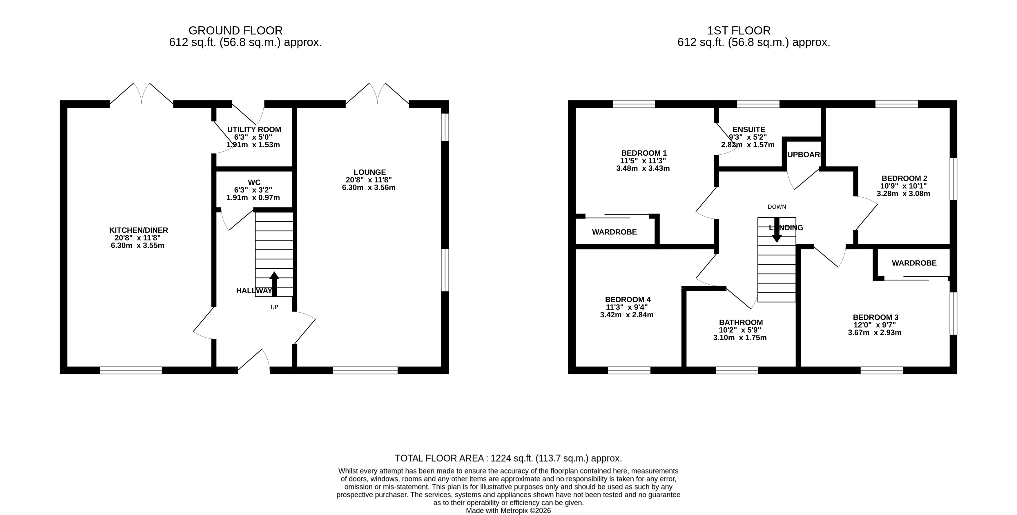 65, Walker Road, Cheshire floorplan