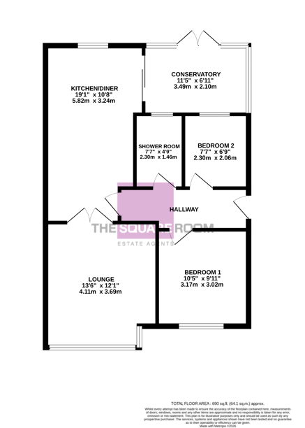 34, Crofton Avenue, Bispham floorplan