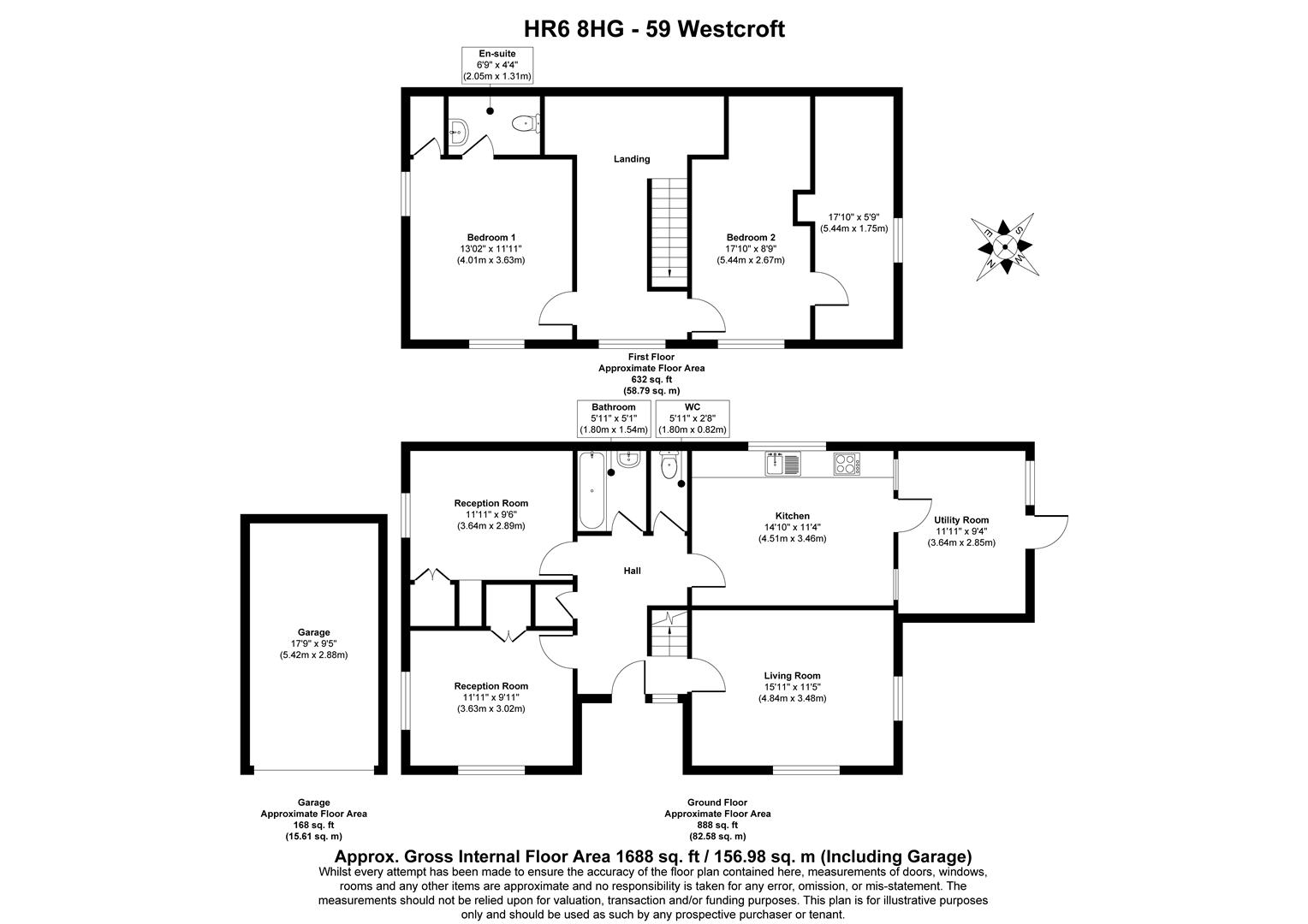 59, Westcroft, Leominster floorplan