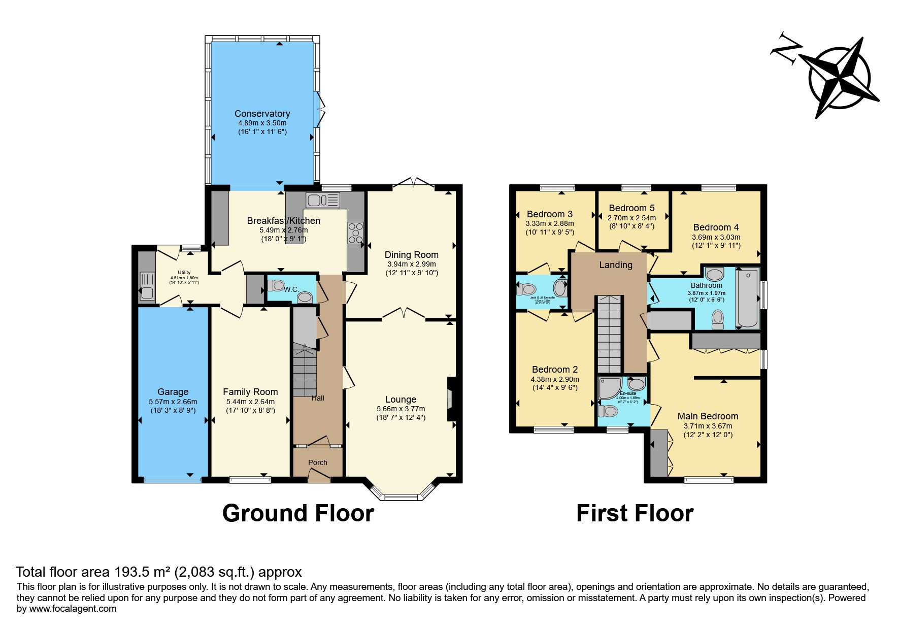 5, Beechcroft Close, South Hykeham floorplan