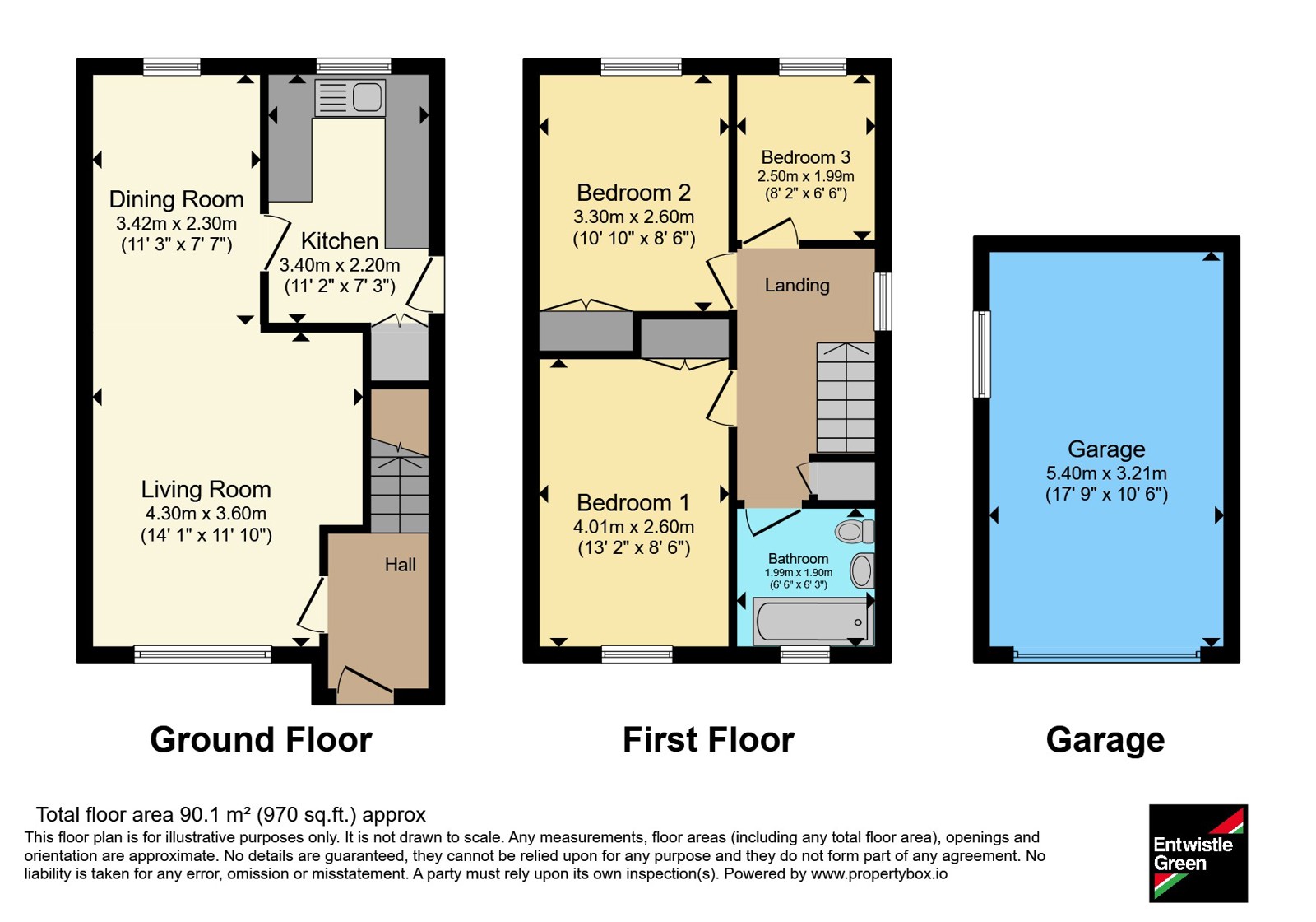 18, Tiverton Drive, Burnley floorplan