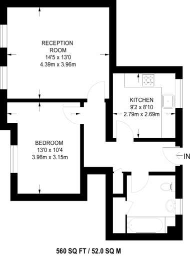 1 Bedrooms Flat to rent in George Row, Bermondsey, London SE16
