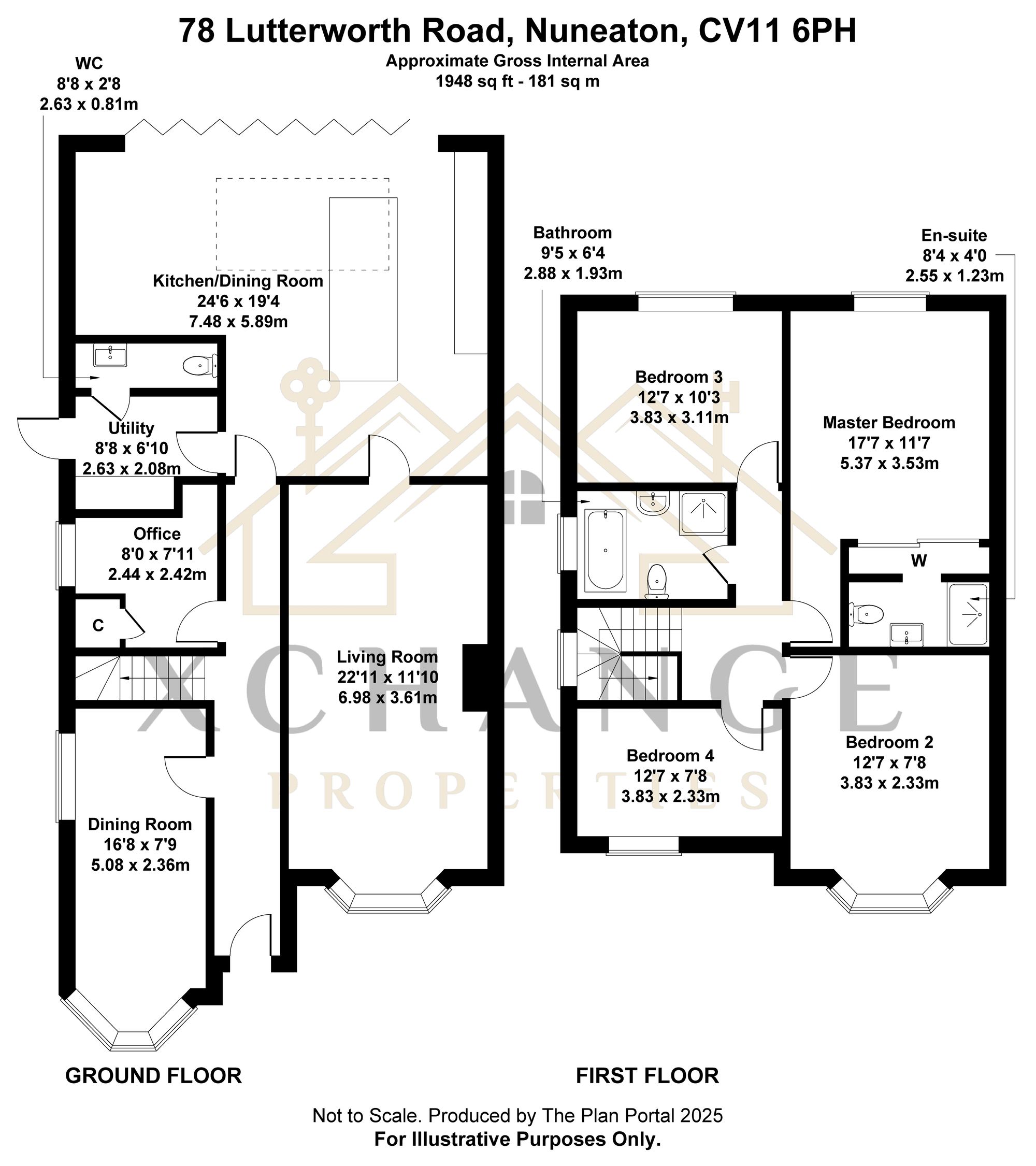 78 Lutterworth Road, Nuneaton floorplan