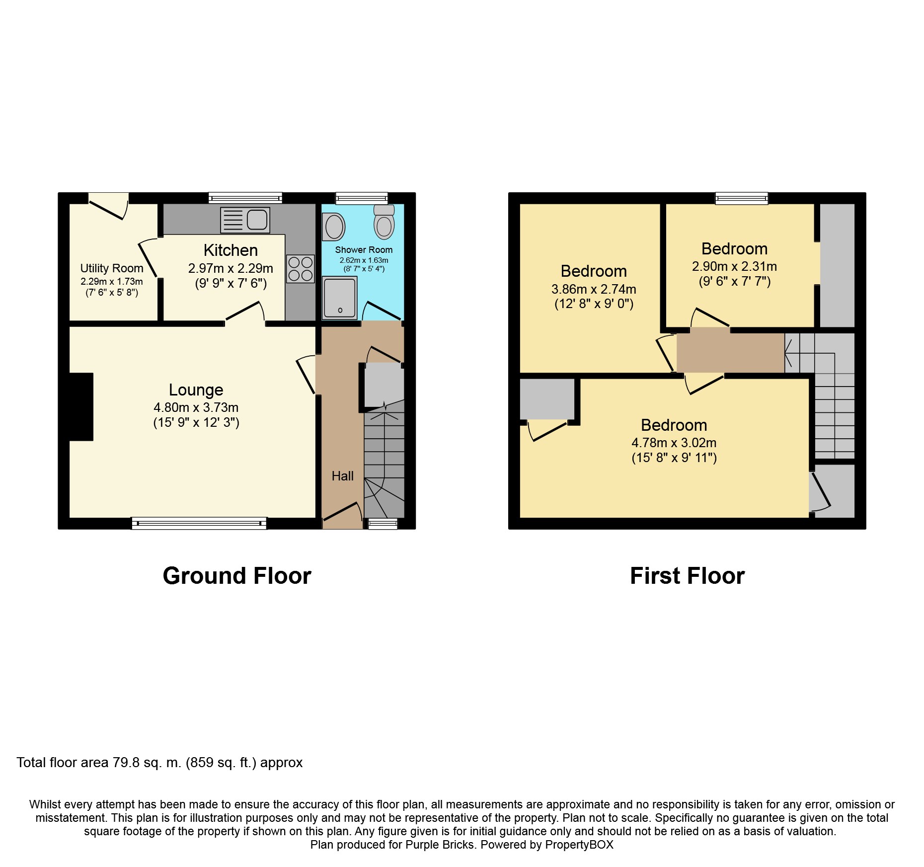 3 Bedrooms Terraced house for sale in Bruce Drive, Larbert FK5