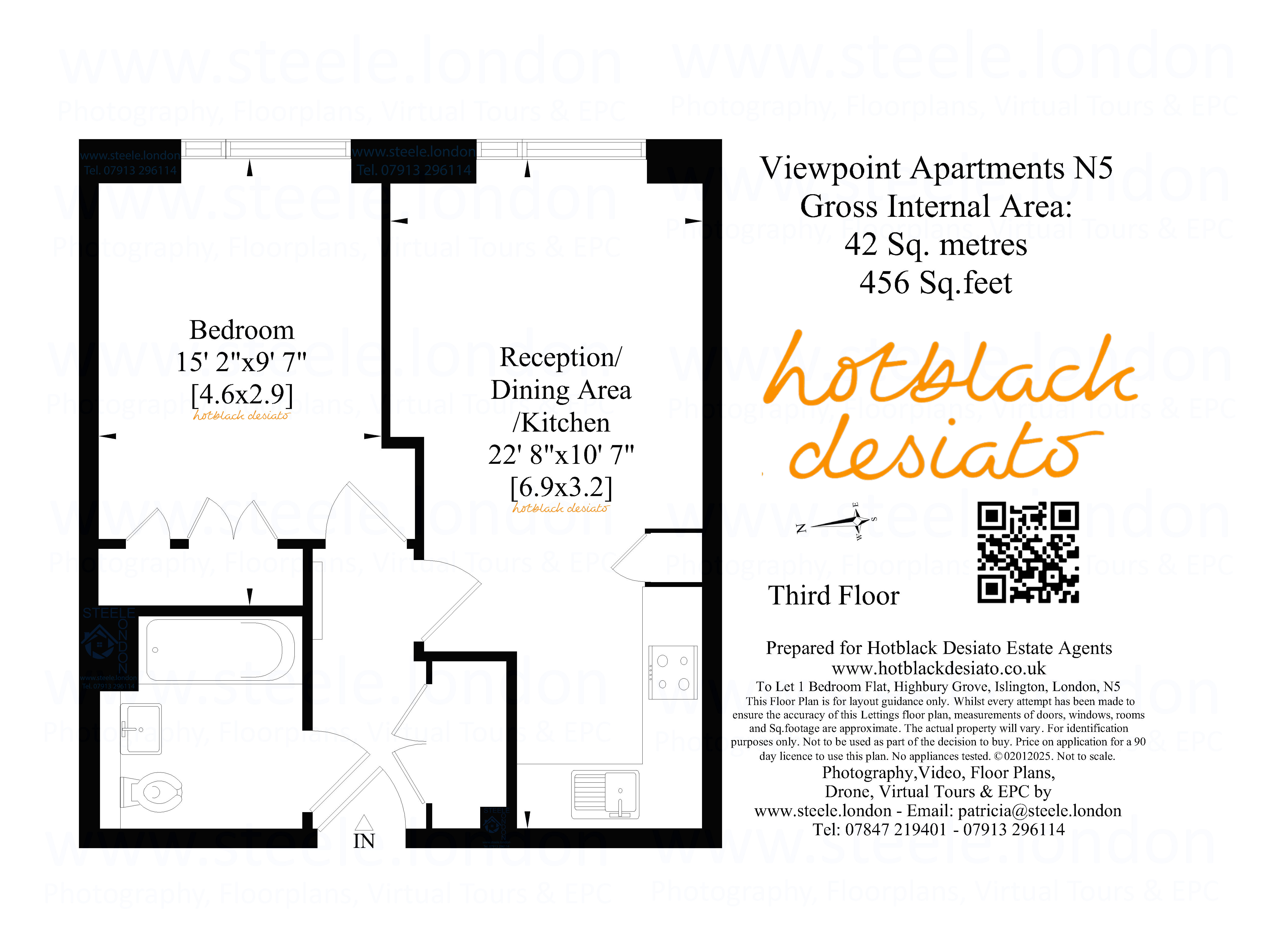 Flat 22, Viewpoint Apartments, 30-32, Highbury Grove, London floorplan