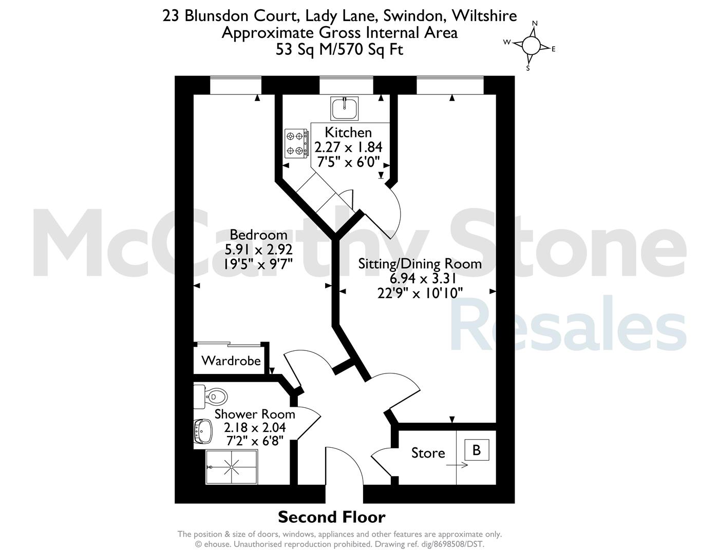 23 Blunsdon Court, Lady Lane, Blunsdon, Swindon floorplan