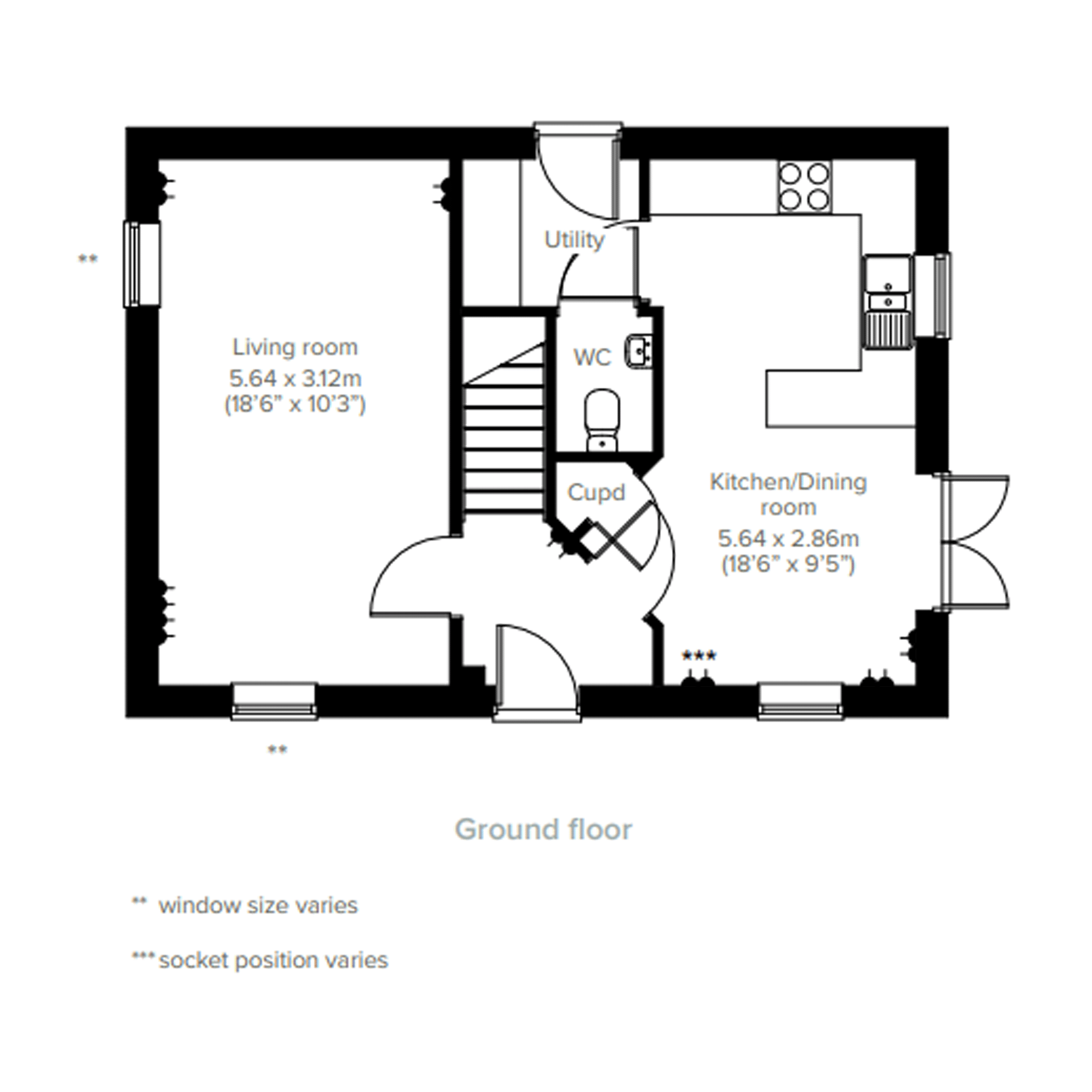 8, Stourhead Drive, Towcester floorplan