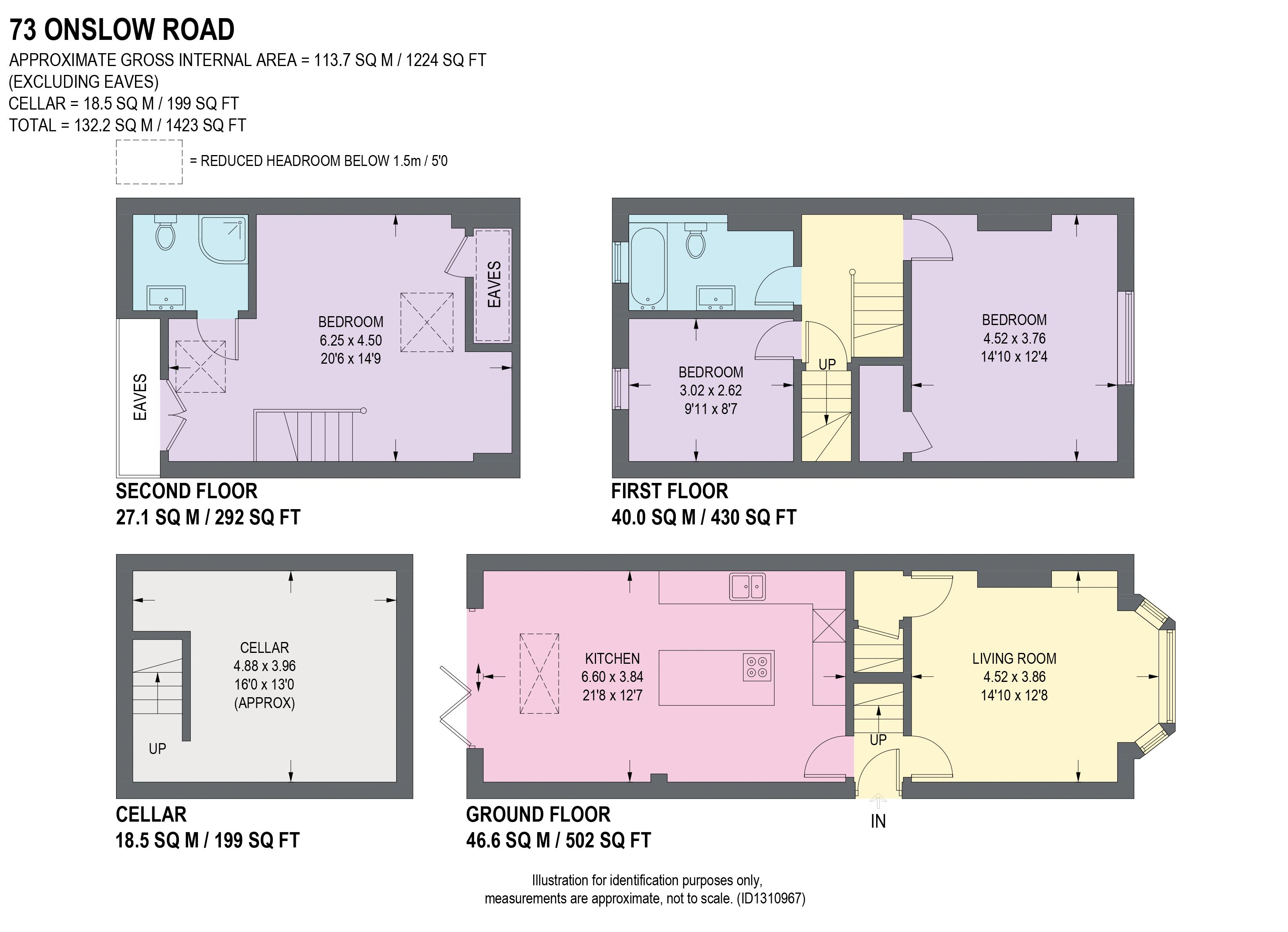 73, Onslow Road, Sheffield floorplan