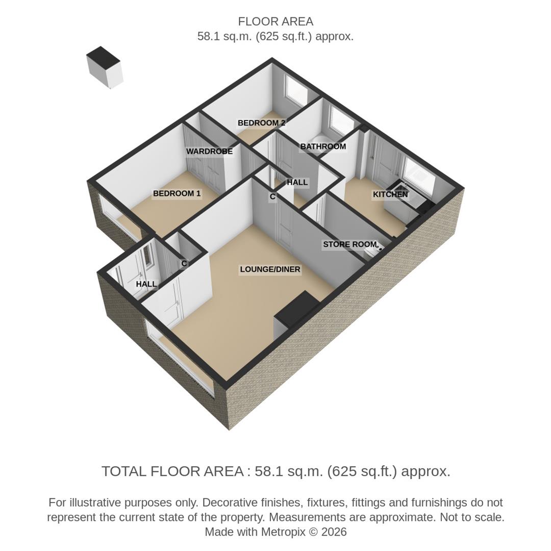 Old Fountain, Gorleston floorplan
