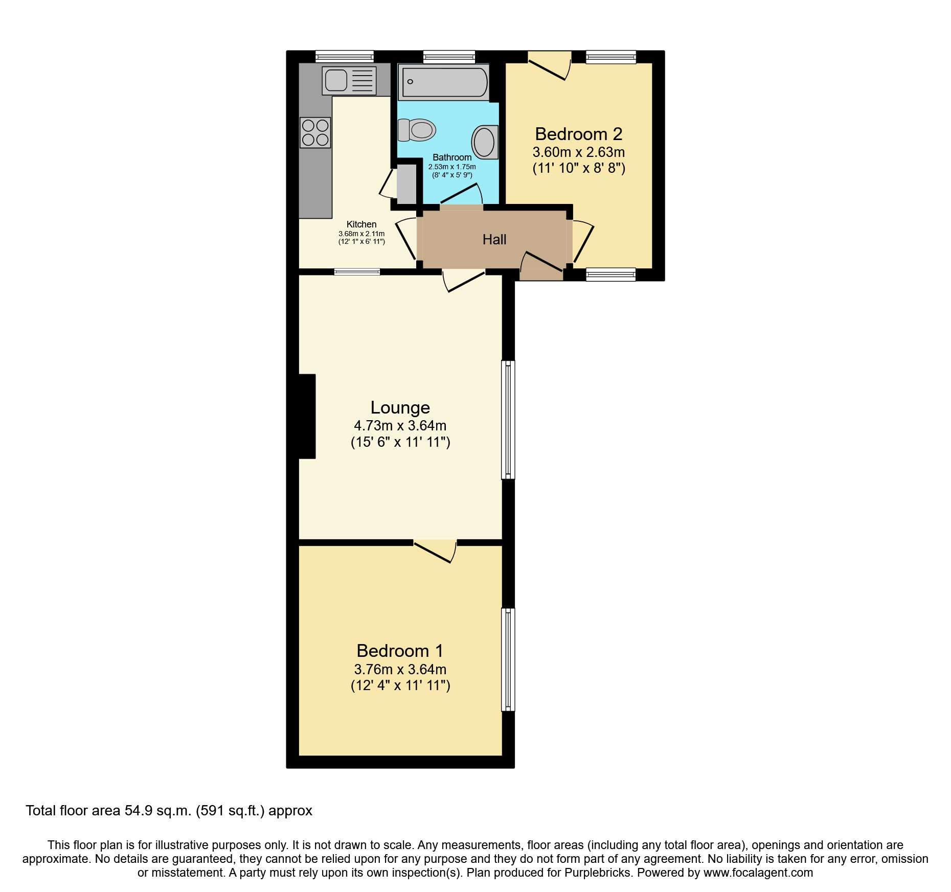 St. Terrace, Kidderminster DY10, 2 bedroom detached bungalow