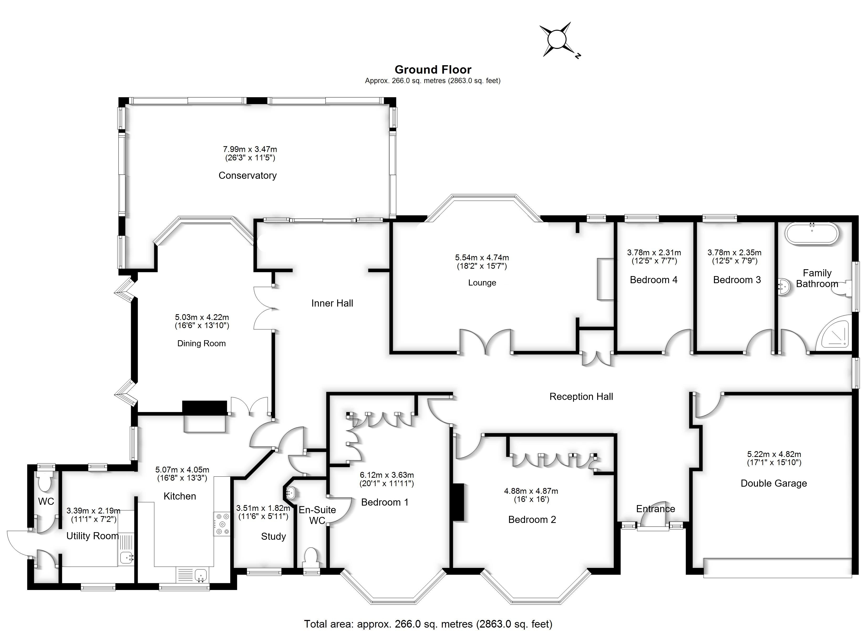 White Chimneys, 1, Briary Wood Lane, Hertfordshire floorplan