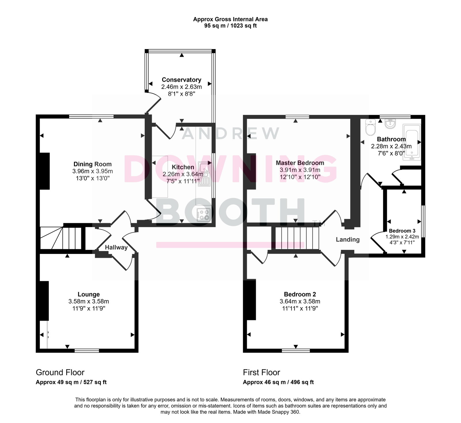63, Main Street, Walsall floorplan