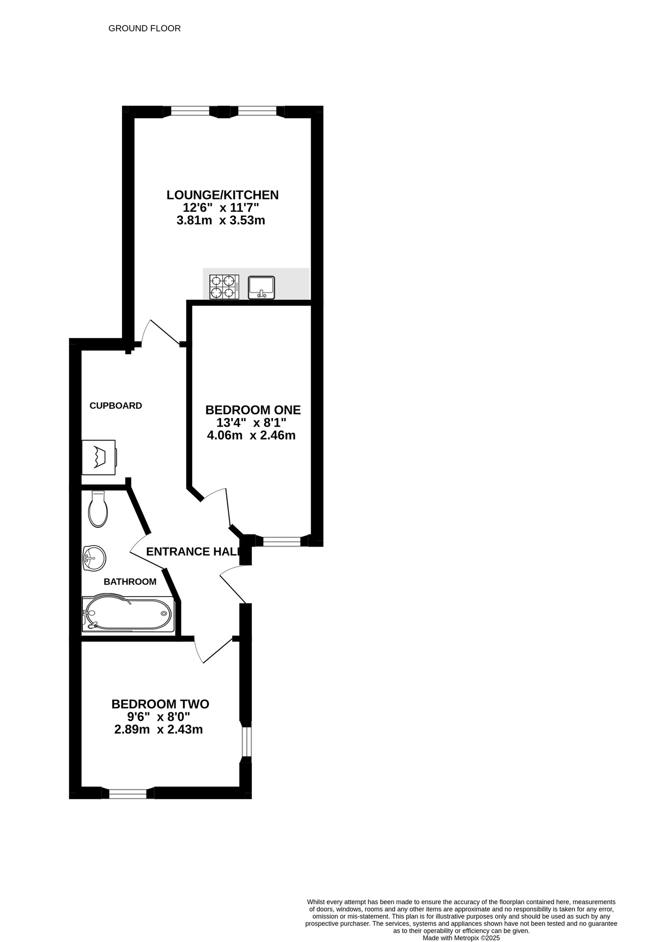 44 Bradley Crescent, Bristol floorplan