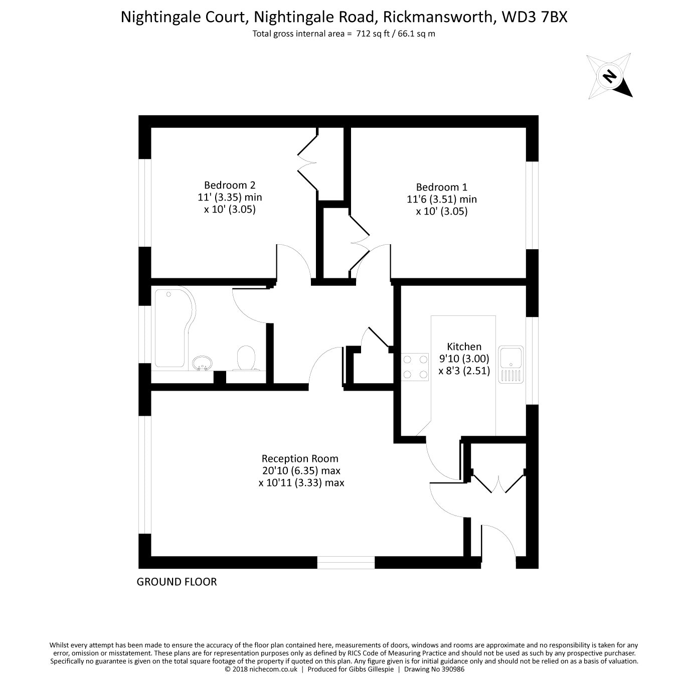 2 Bedrooms Flat for sale in Nightingale Court, Nightingale Court, Rickmansworth WD3