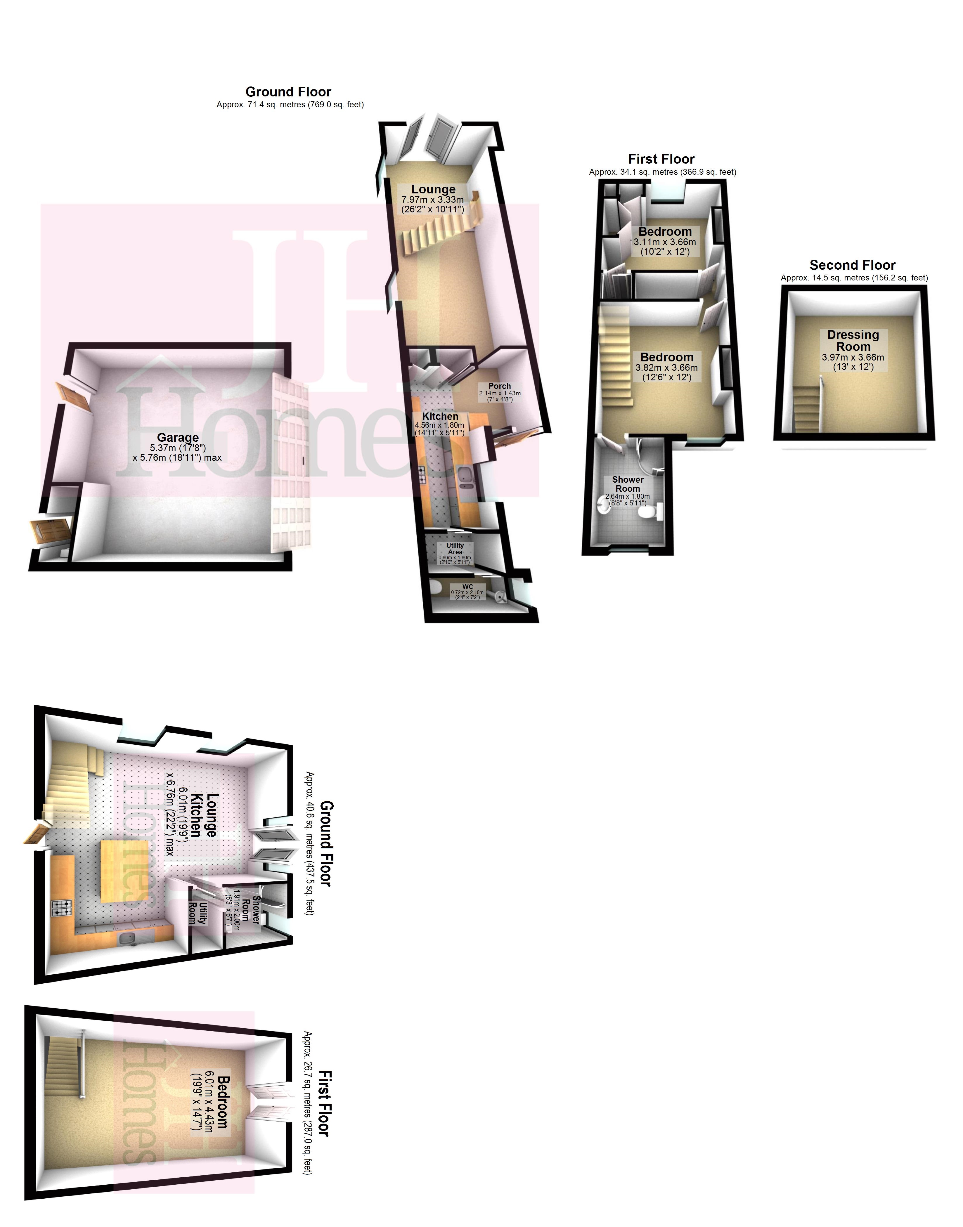 4, Oxenholme Cottages & The Annex, Ulverston floorplan