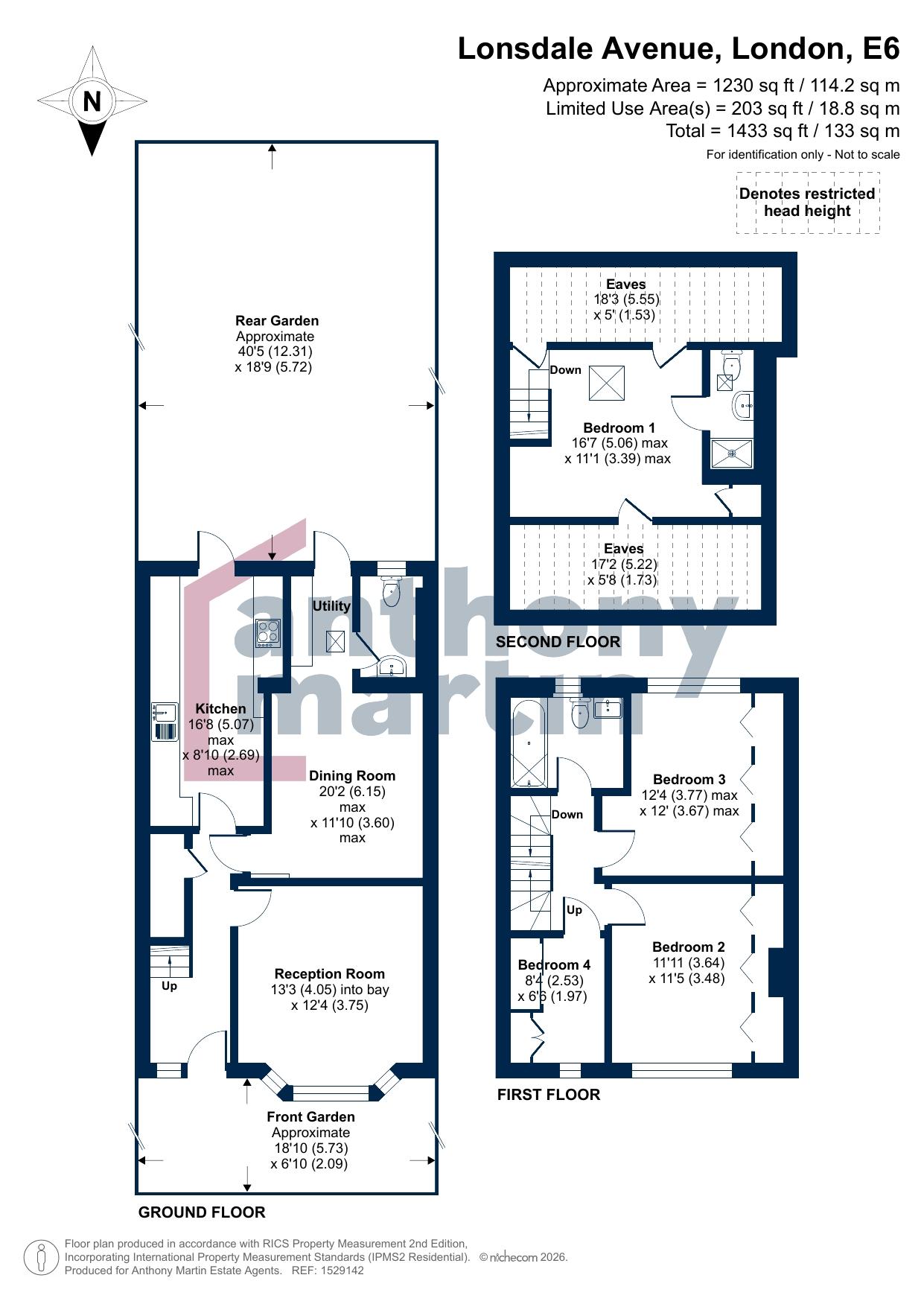 238, Lonsdale Avenue, London floorplan