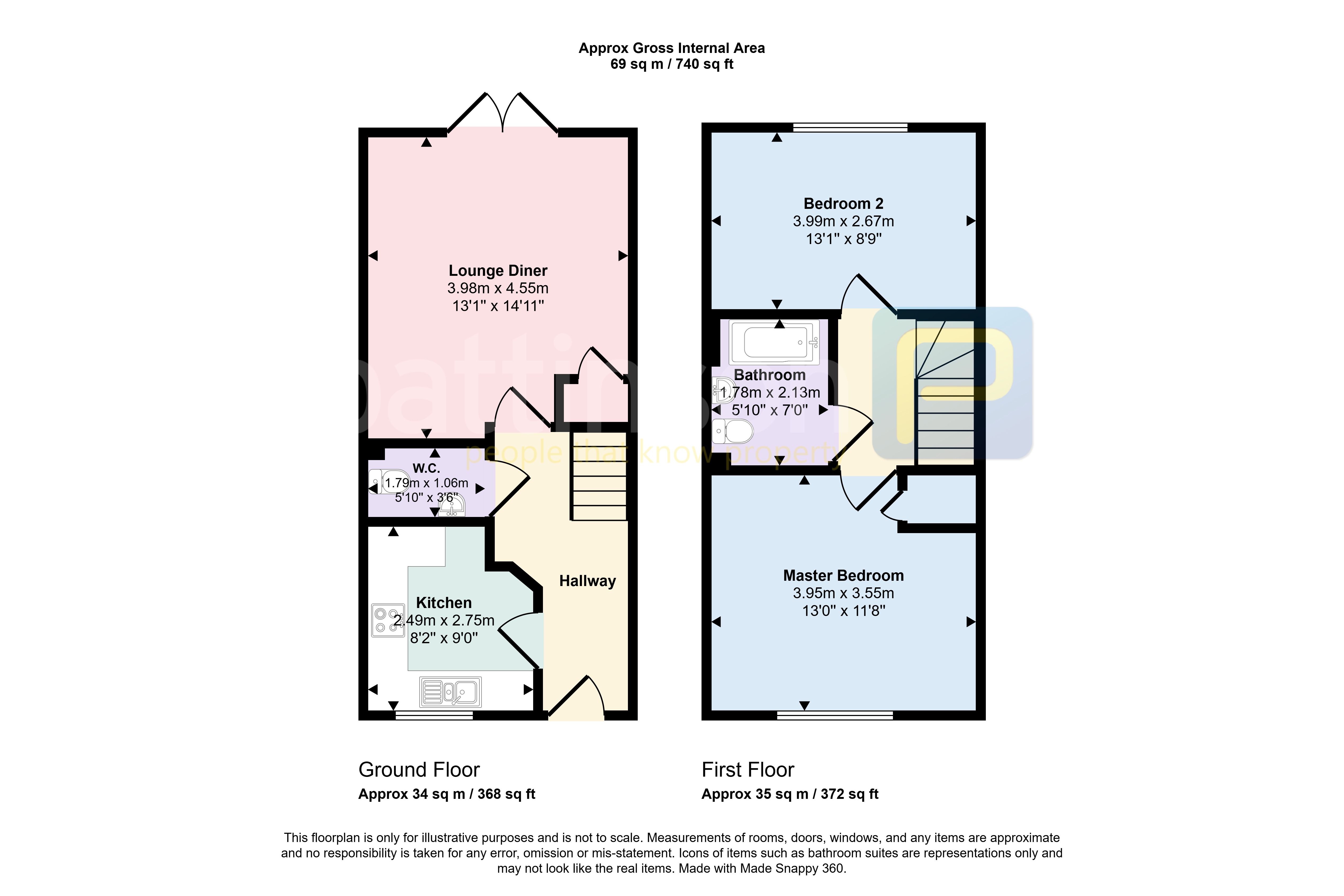 33A, Plessey Walk, South Shields floorplan