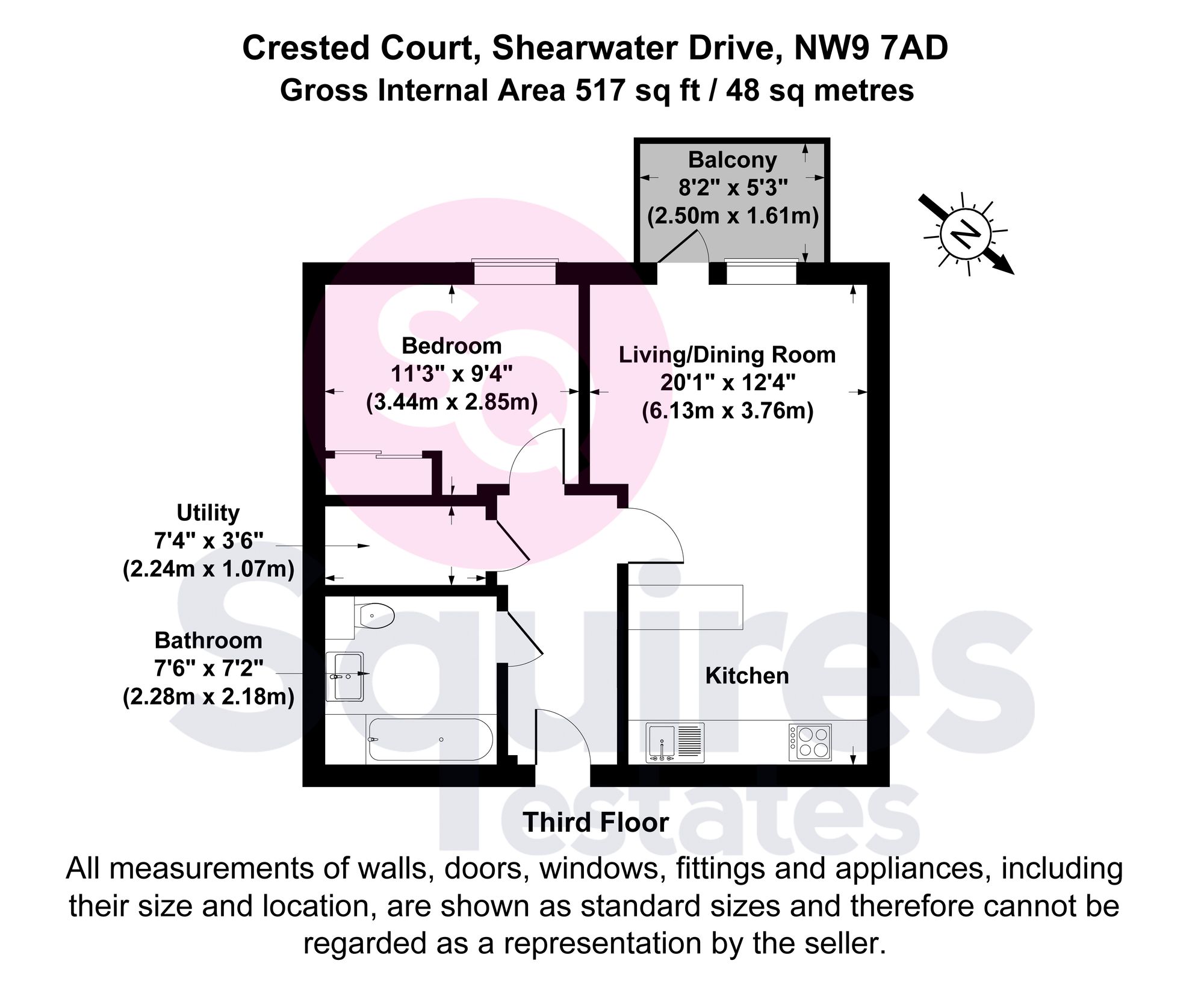 Flat 31, Crested Court, London floorplan