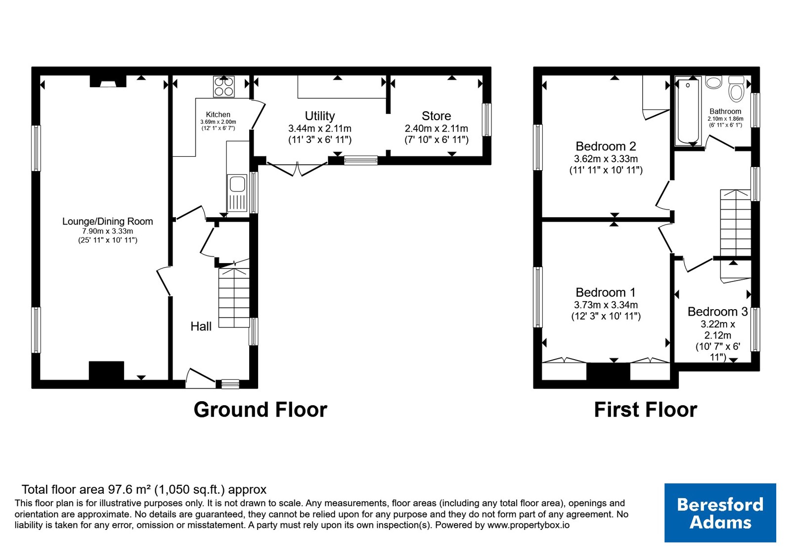 6, Maes Owain, Corwen floorplan