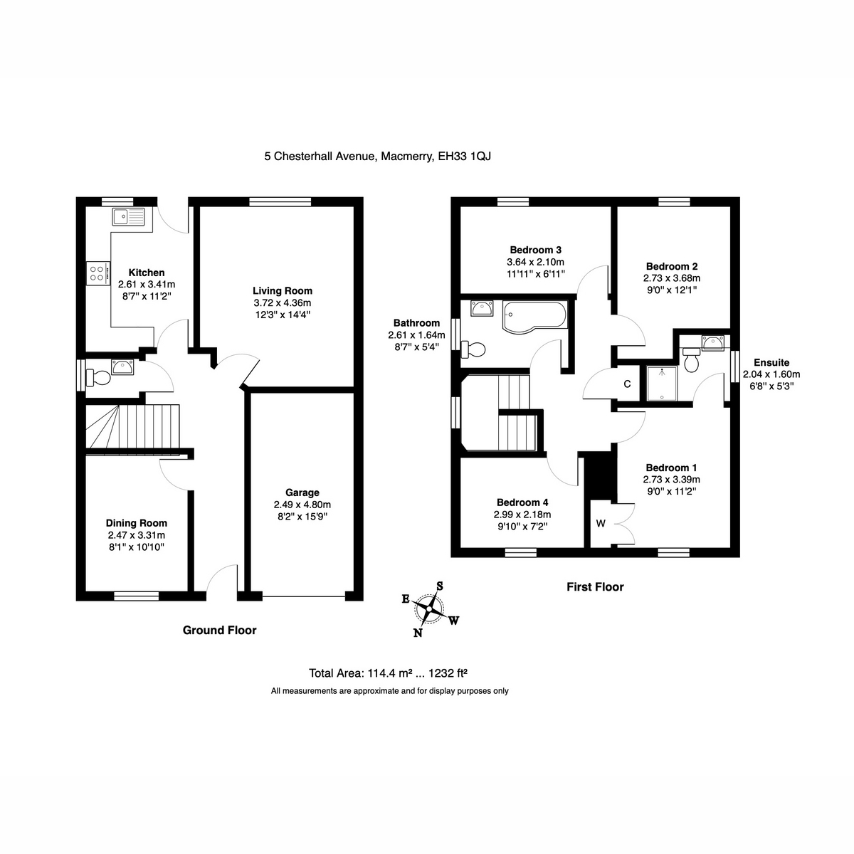 5, Chesterhall Avenue, Tranent floorplan