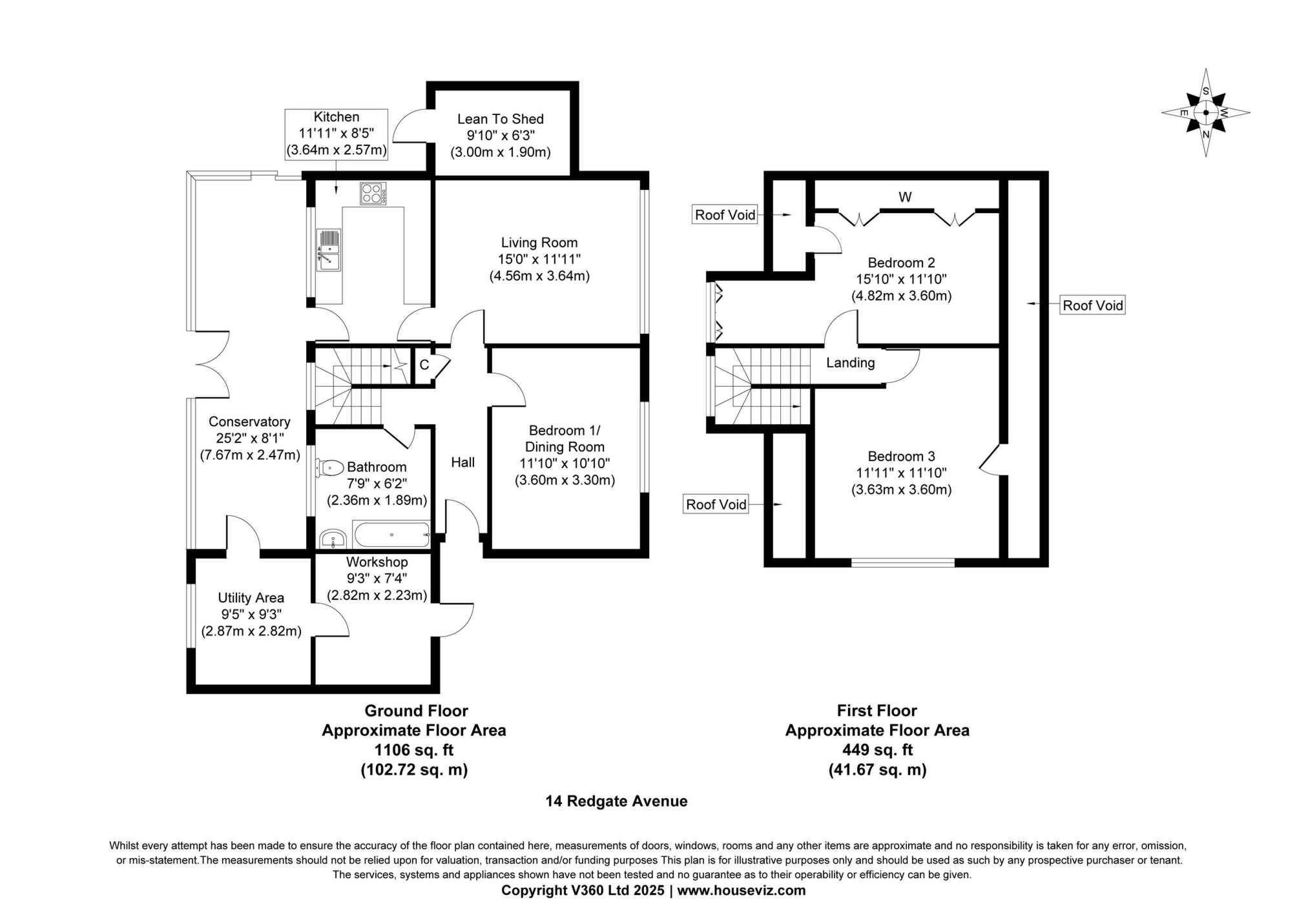 14, Redgate Avenue, Tenbury Wells floorplan