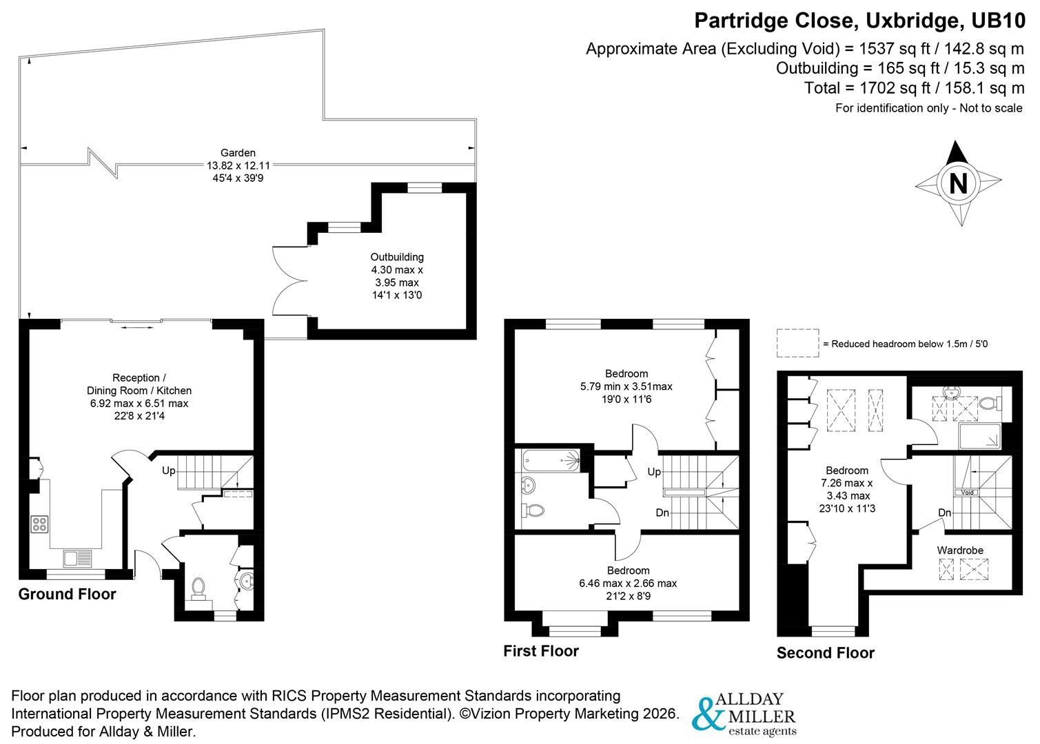 6, Partridge Close, Uxbridge floorplan