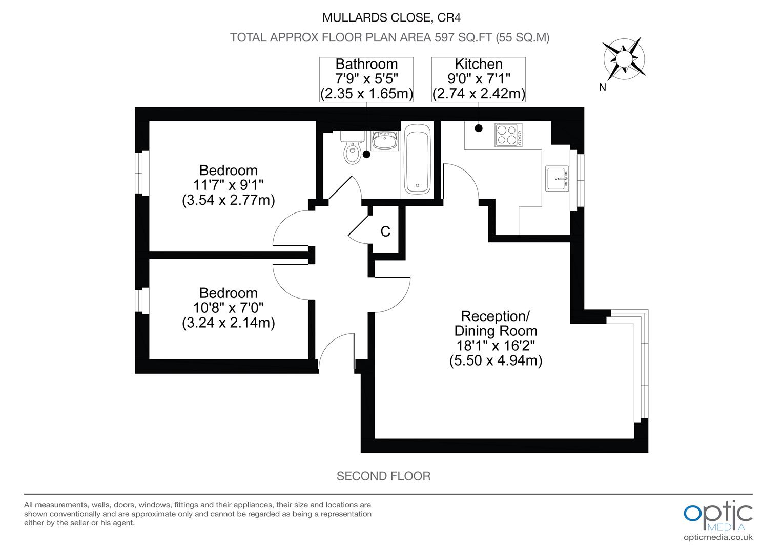 170, Mullards Close, Mitcham floorplan