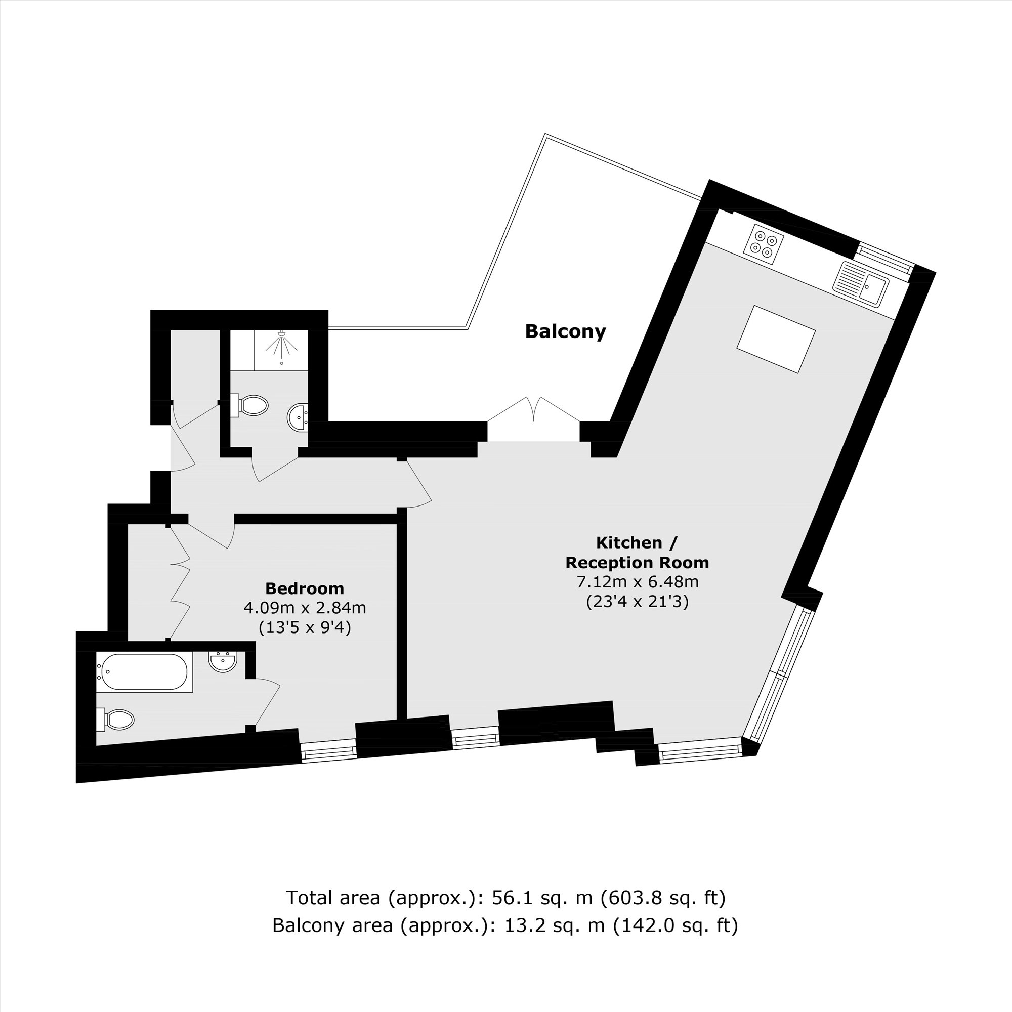 5 Old Timber Court, Acton Lane, London floorplan