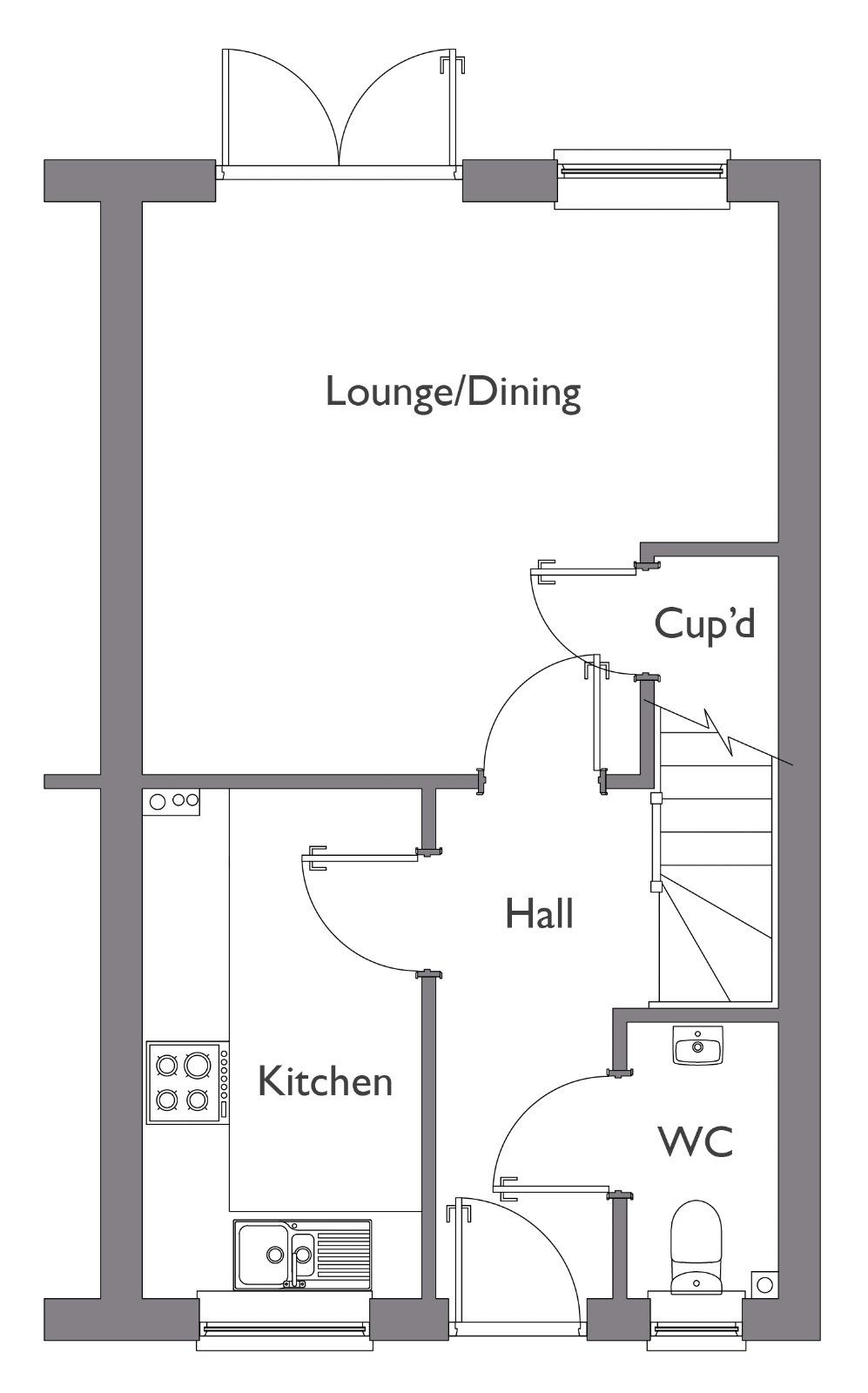 Plot 169 (Hales),, The Landings, Halesworth floorplan