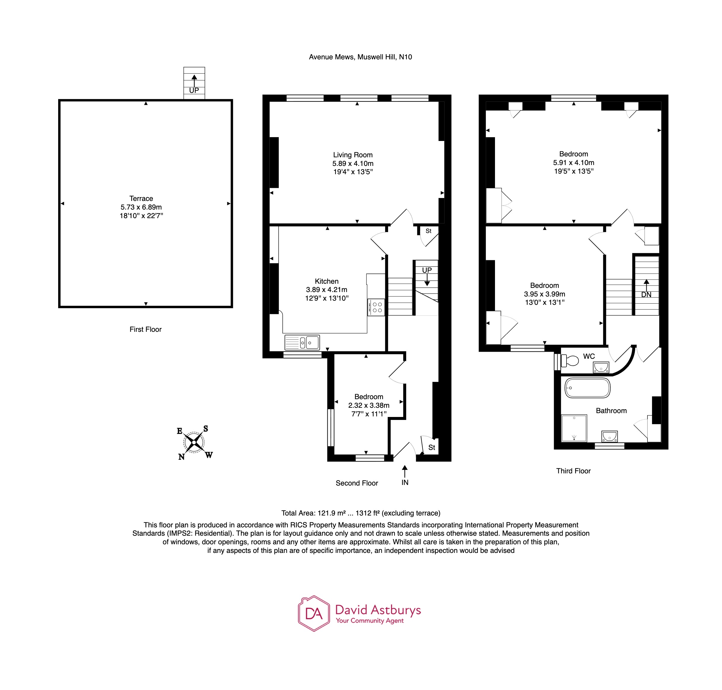 109, Avenue Mews, Muswell Hill floorplan