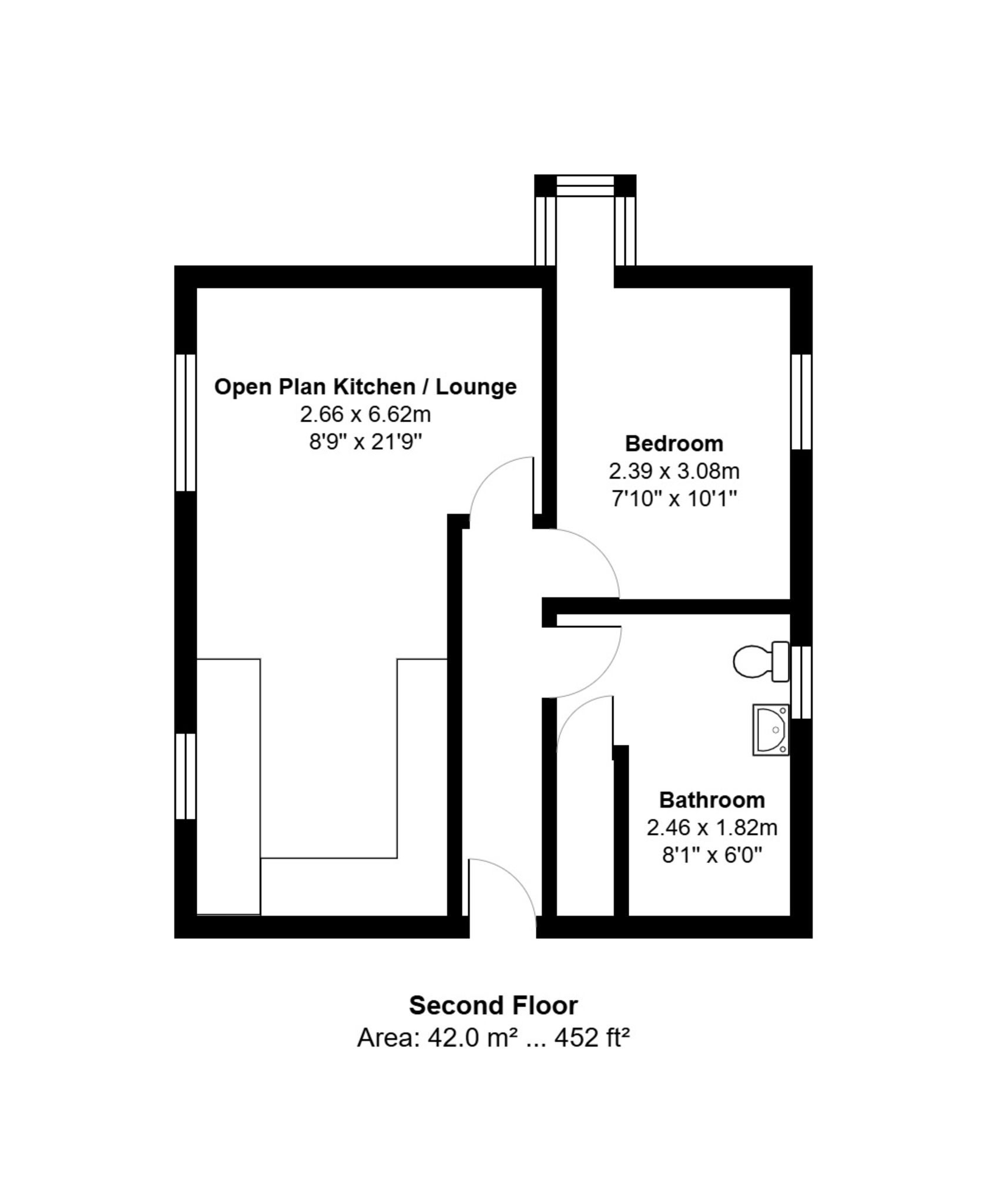50 Beechwood Court, Turner Street, Birmingham floorplan