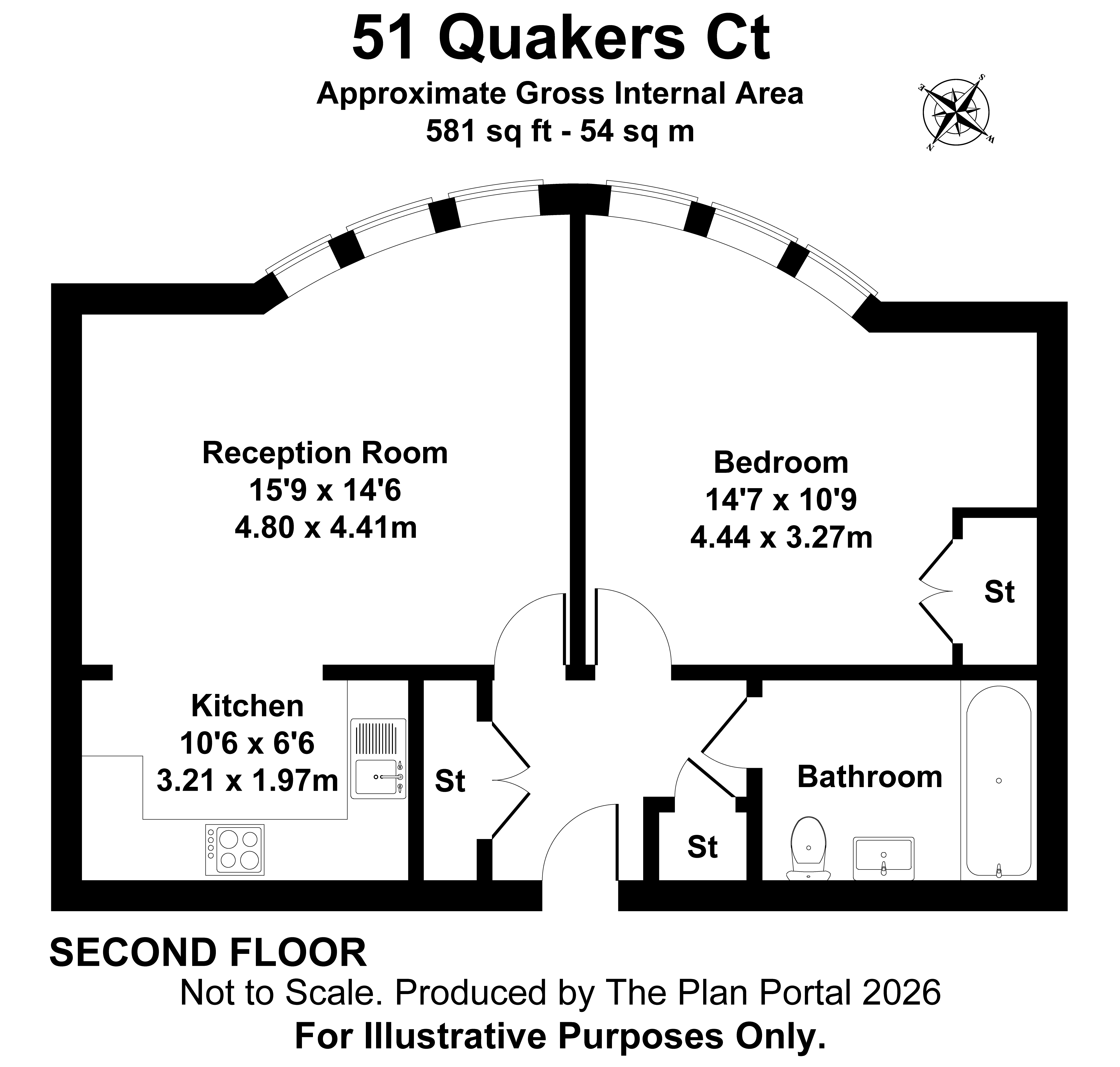 51, Quakers Court, Abingdon floorplan