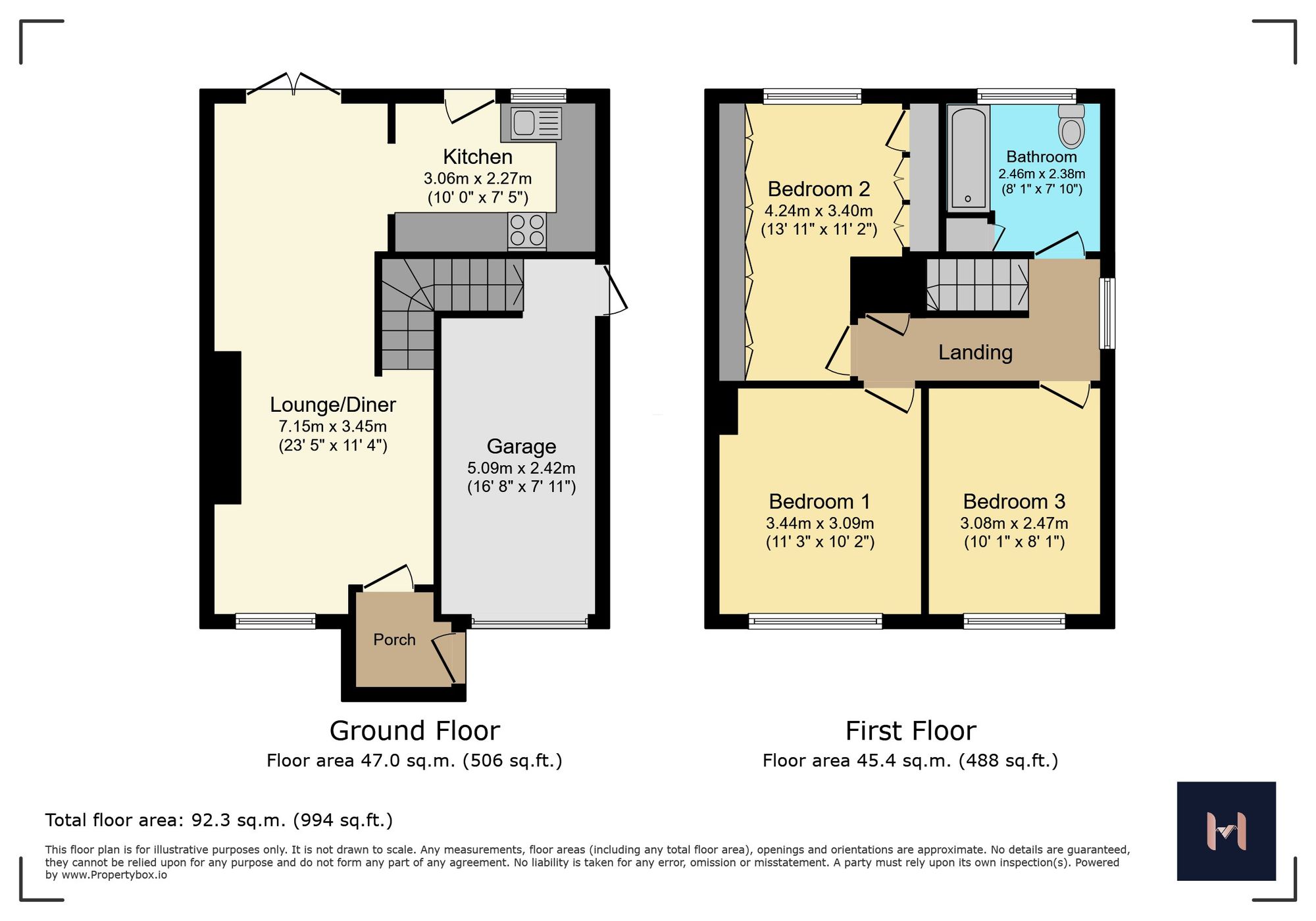 68 Priory Walk, Leicester floorplan