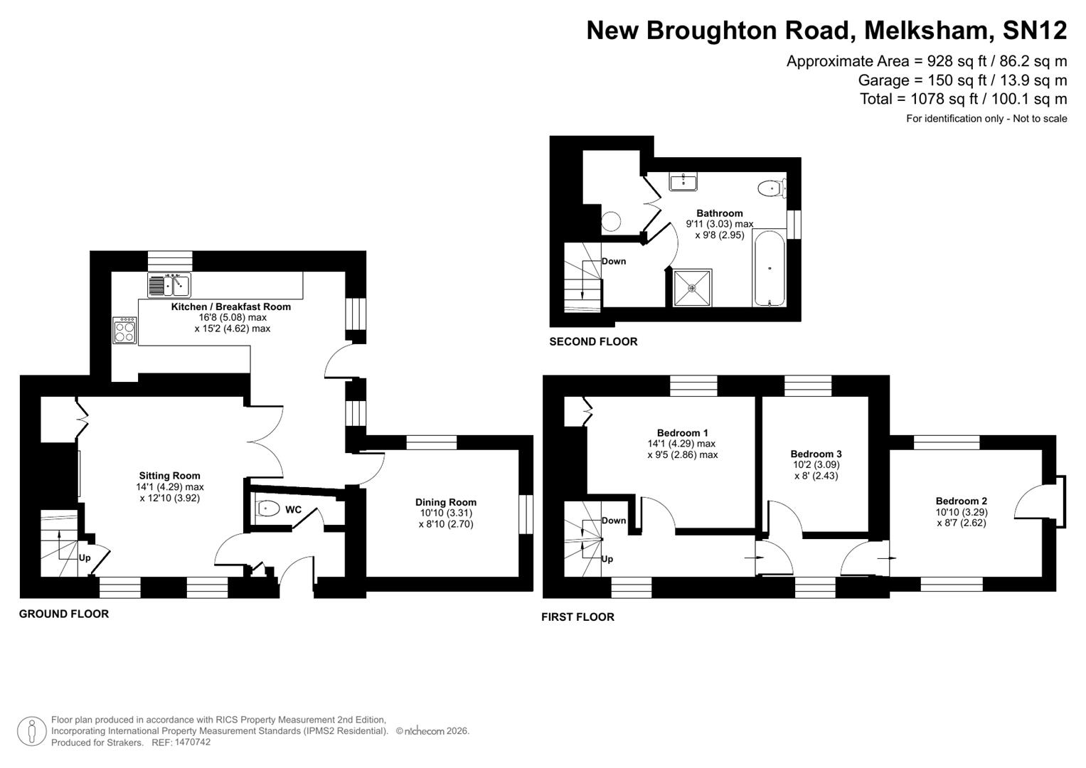 8, New Broughton Road, Melksham floorplan