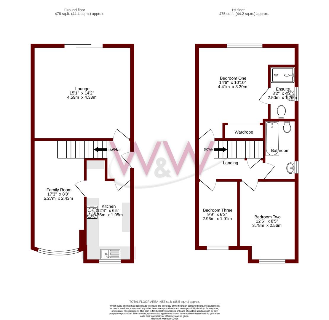 6B, Timor Close, Fareham floorplan
