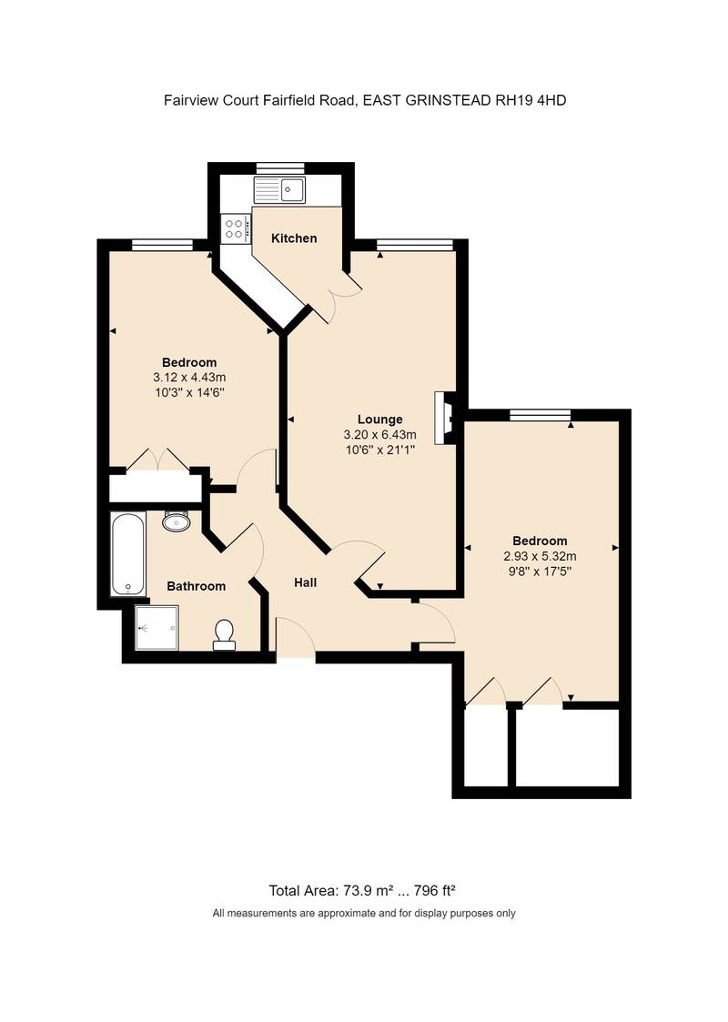 2 Bedrooms  to rent in Fairfield Road, East Grinstead RH19