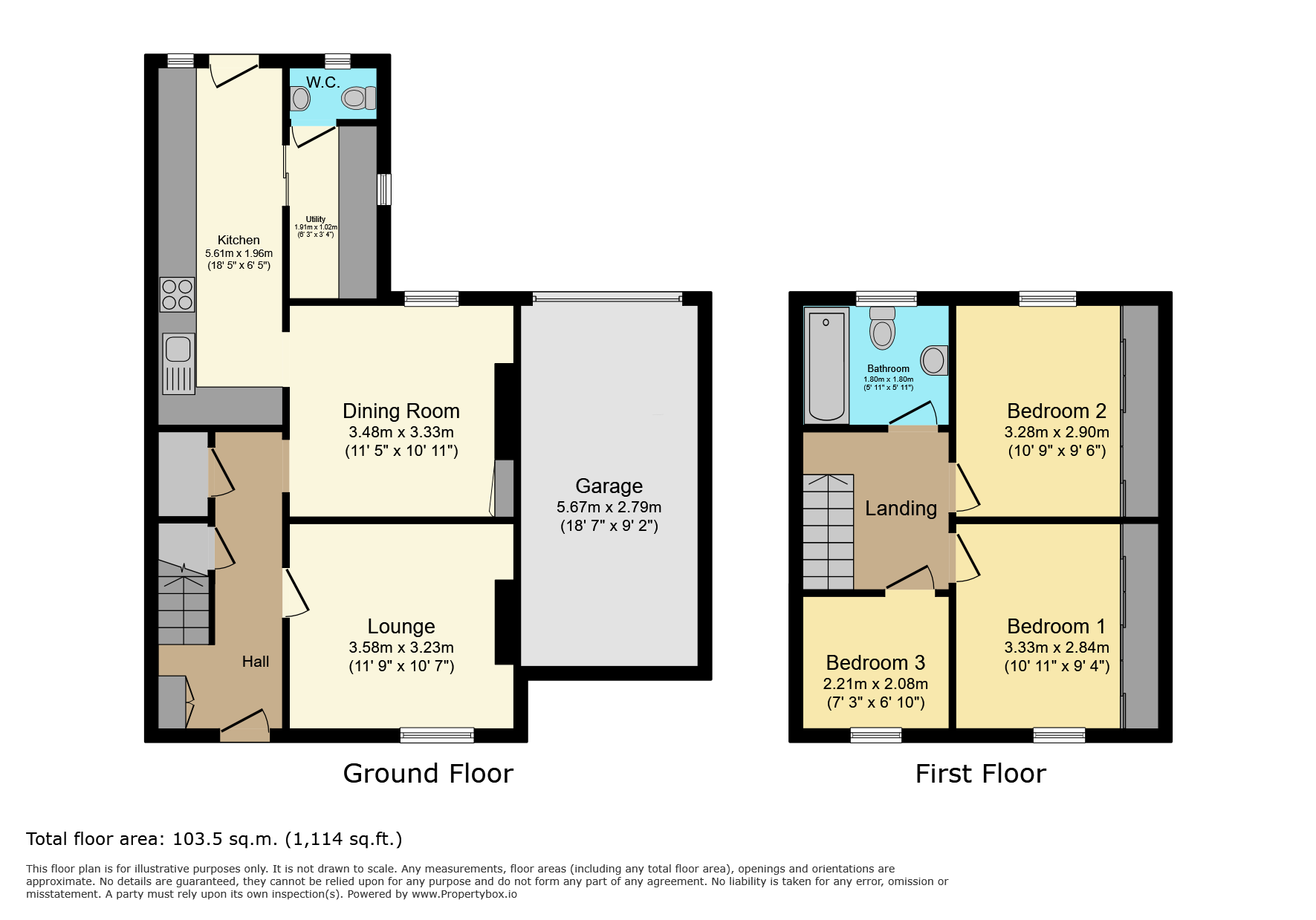 106, Victoria Street, Devon floorplan