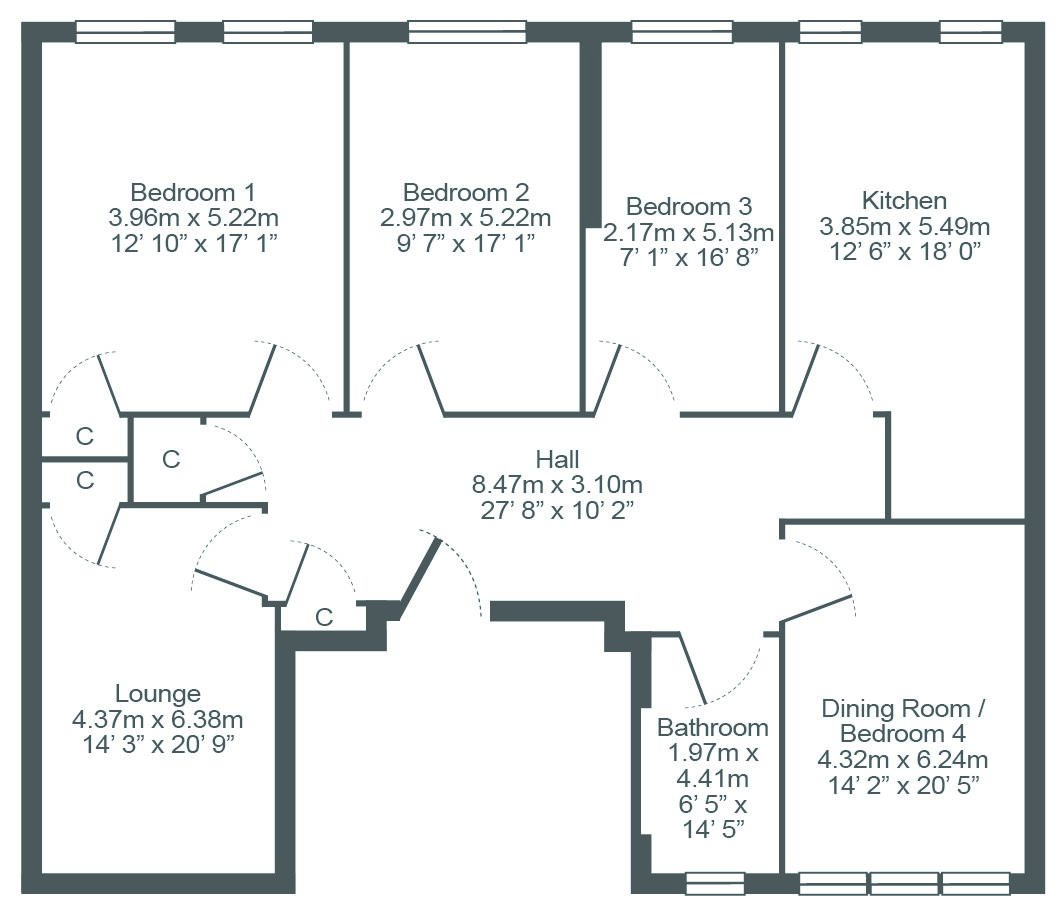 3 Bedrooms Flat to rent in Hamilton Drive, Botanics G12