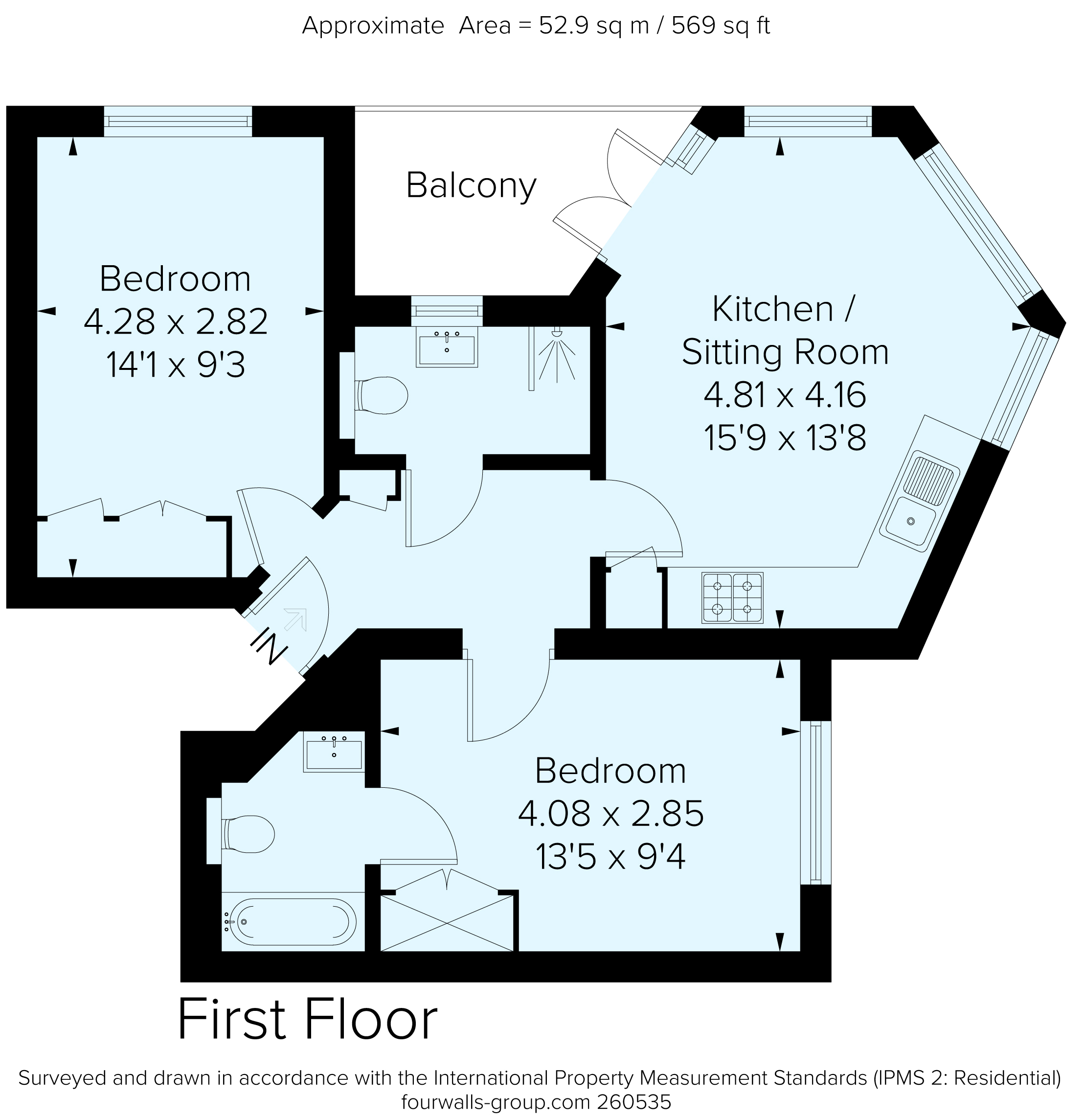 Flat 5, Diwa Court, 5, Cookham Road, Maidenhead floorplan
