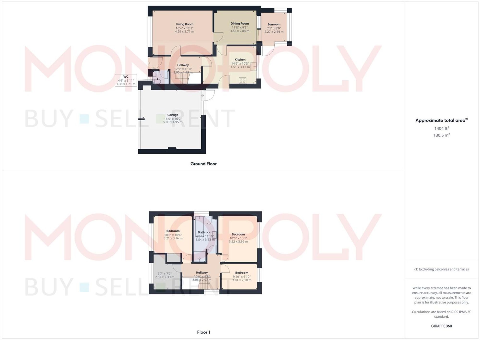 3 Laurel Close, Wrexham floorplan