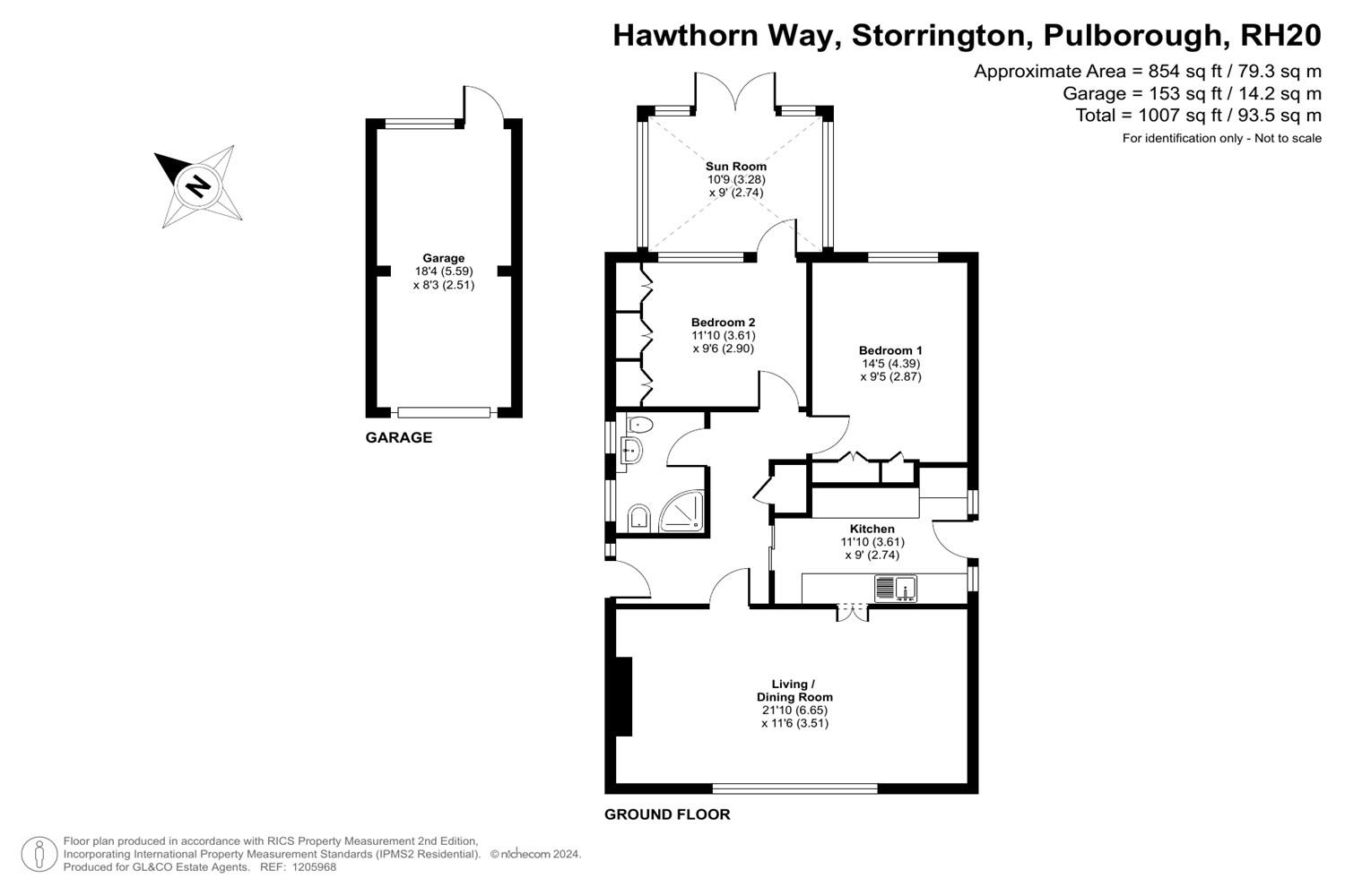 18 Hawthorn Way, Hawthorn Way, Storrington floorplan