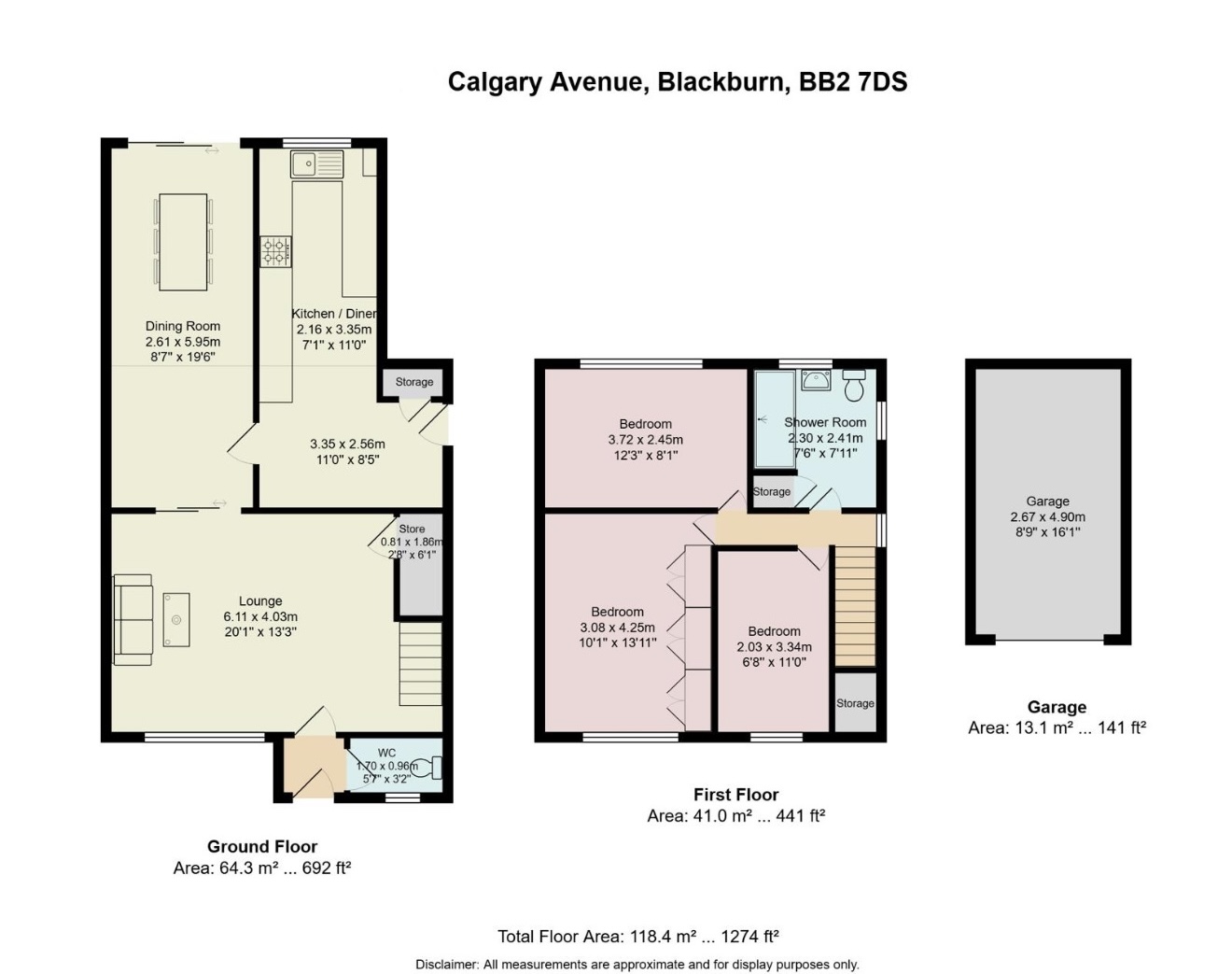36, Calgary Avenue, Blackburn floorplan