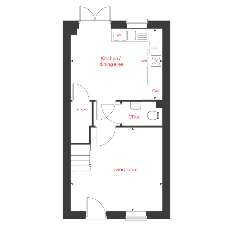 70, Cork Lane, Glen Parva floorplan
