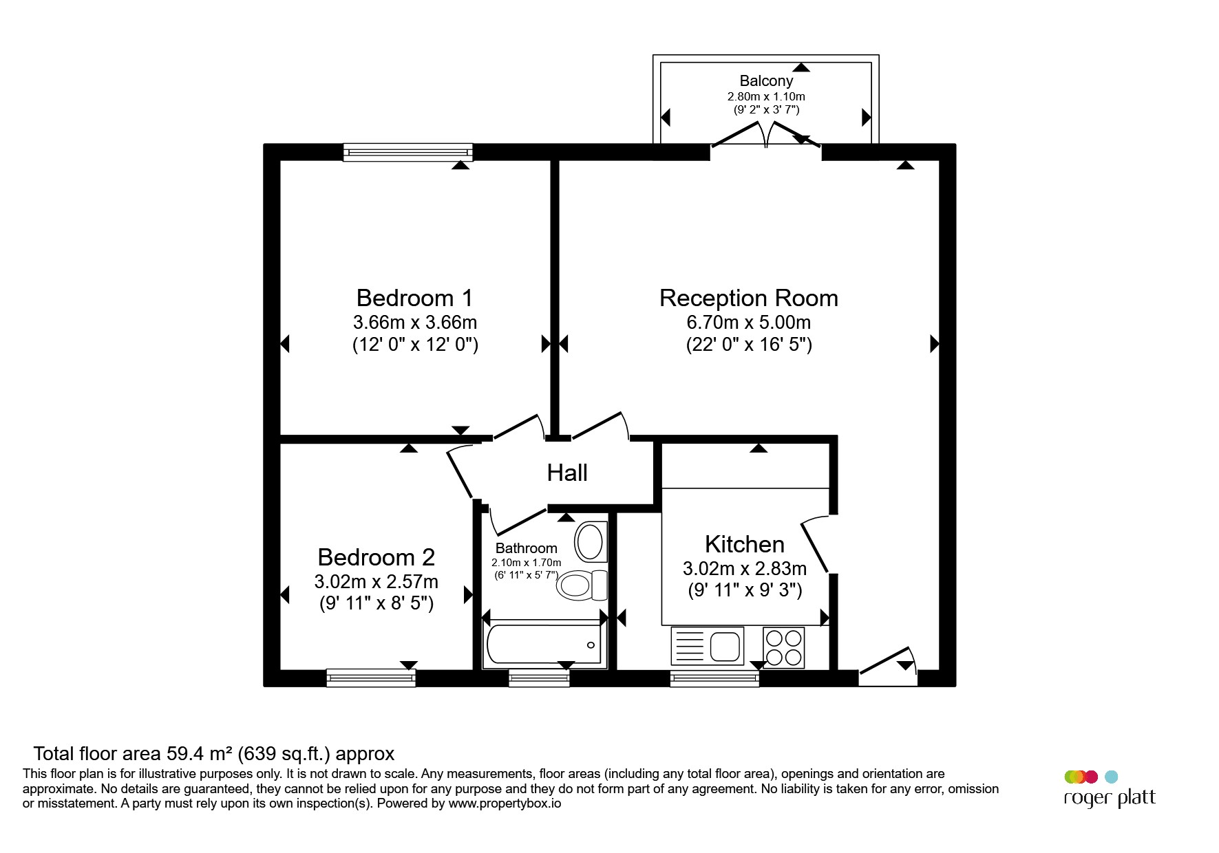 17, Leighton Court, Copperdale Close, Reading floorplan