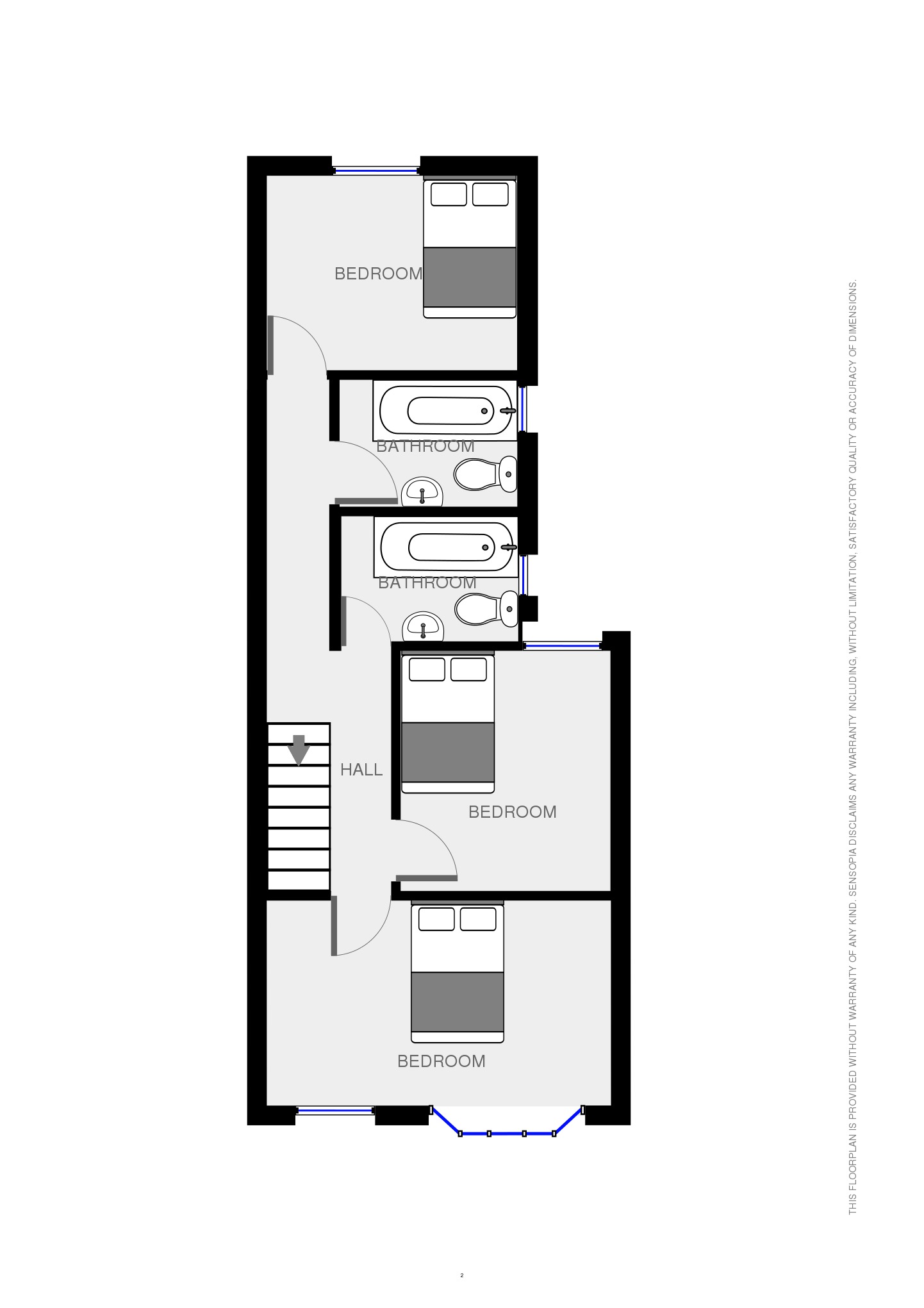 11, Tewkesbury Street(*), Cardiff floorplan