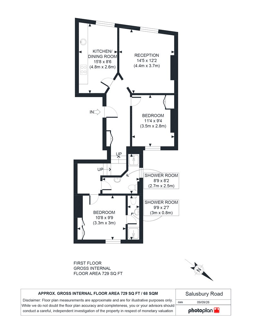 81A, Salusbury Road, London floorplan