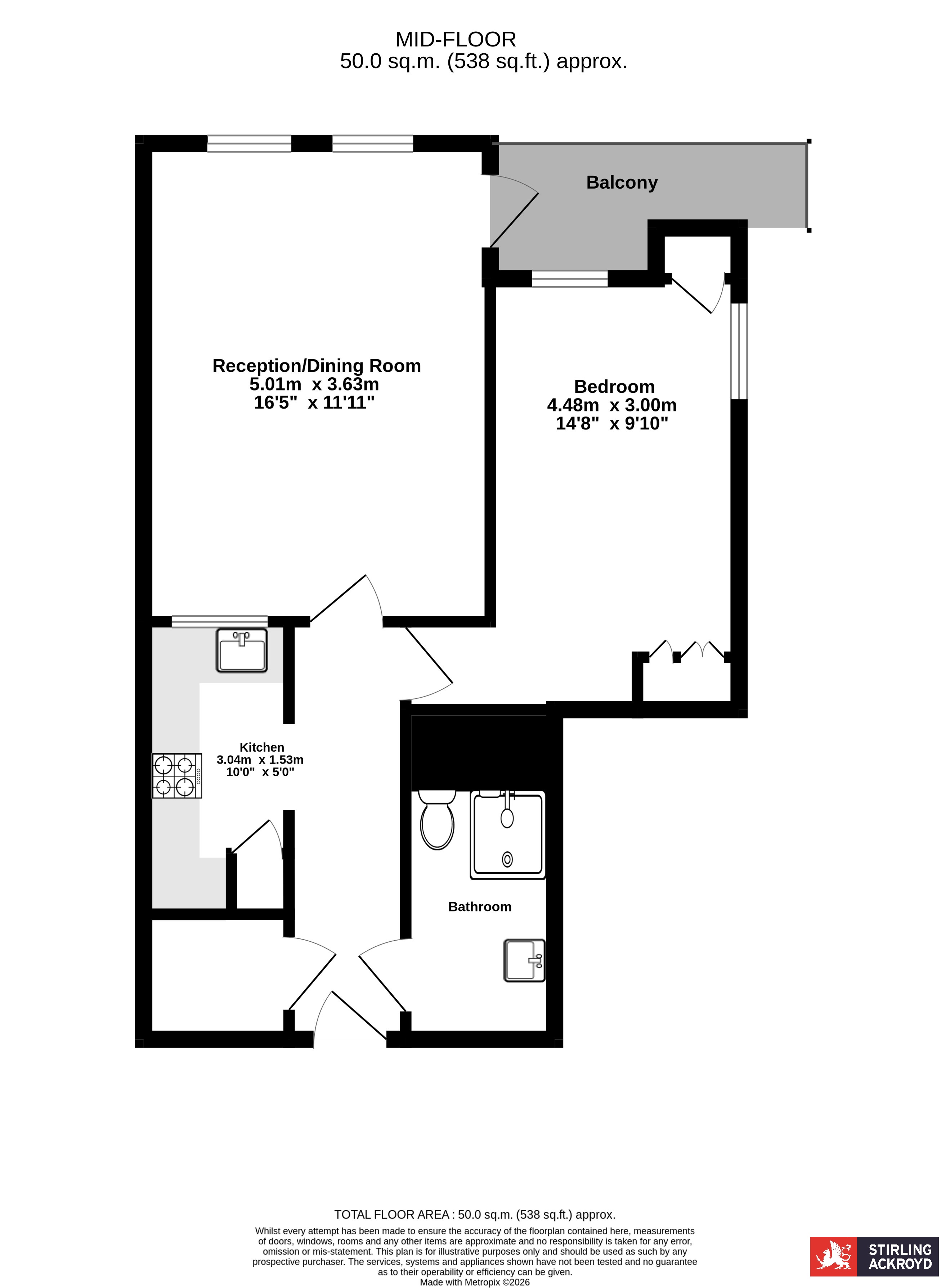 26, Conant Mews, London floorplan
