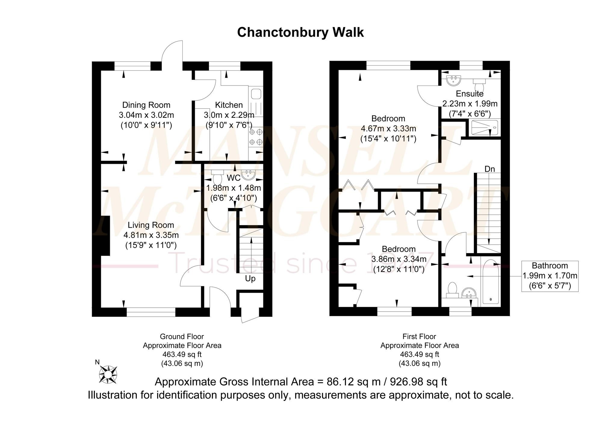 27 Chanctonbury Walk, Pulborough floorplan