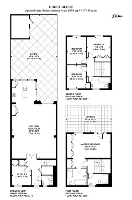 3, Court Close, London floorplan
